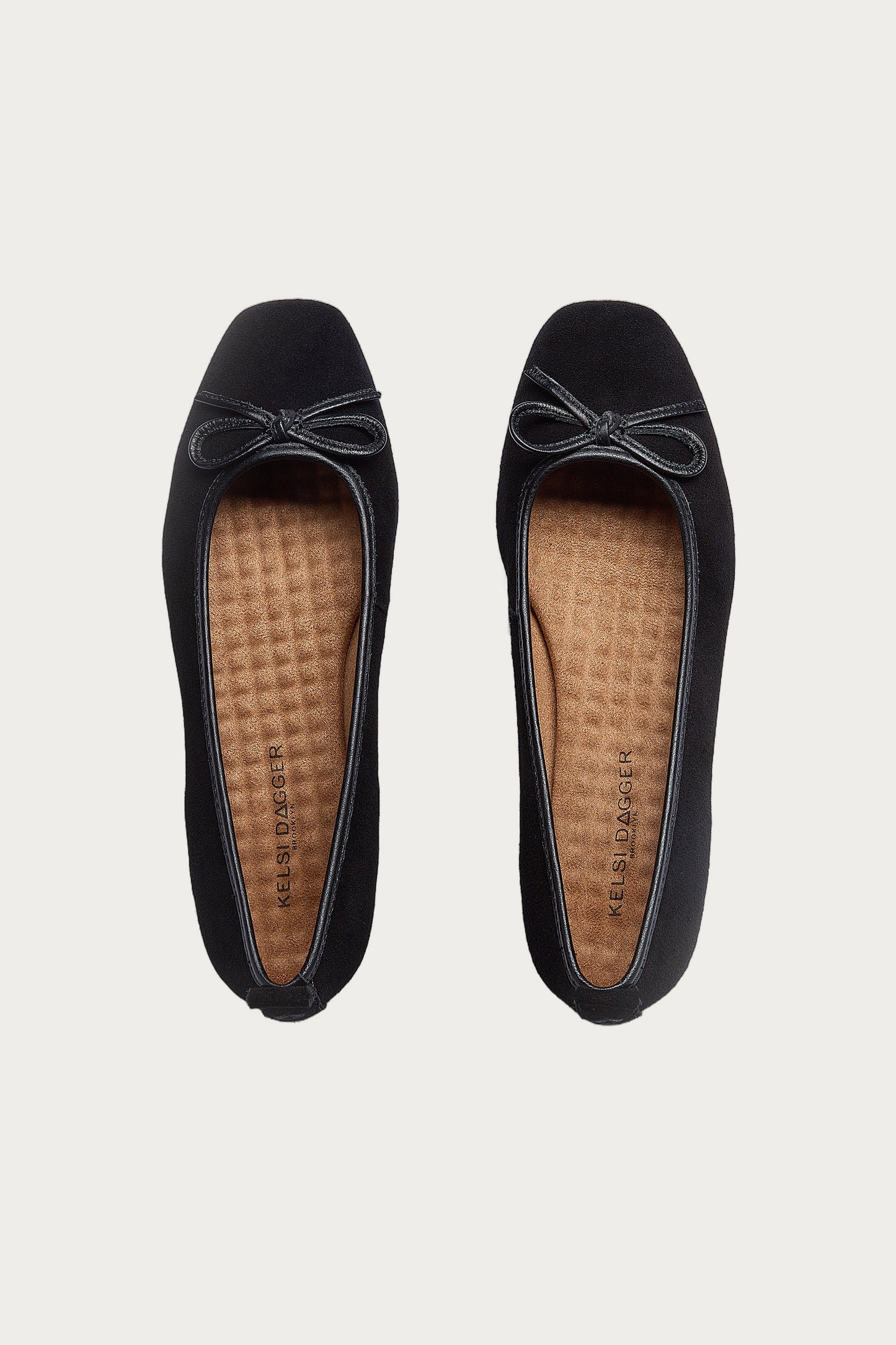 Frankie Black Suede Ballet Flats