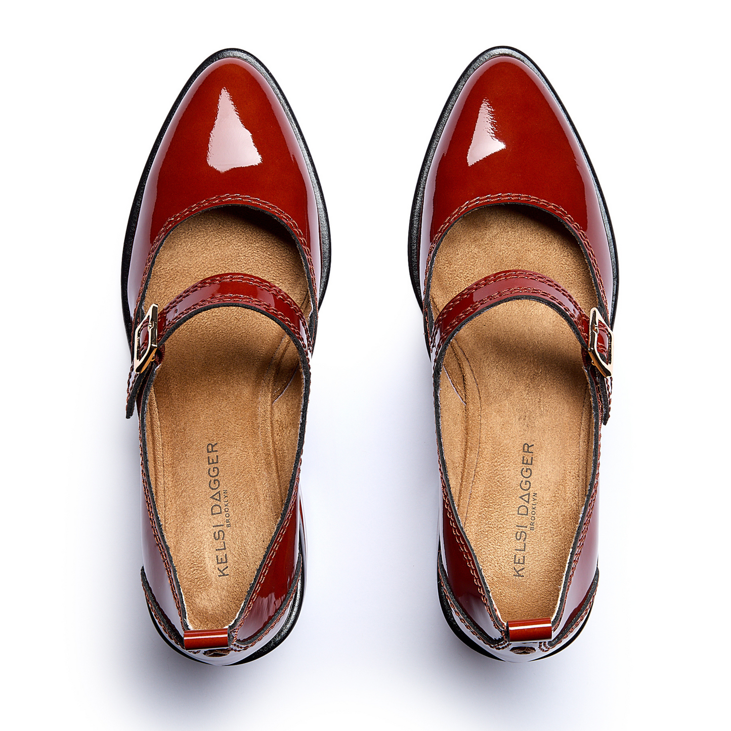 Elm Scarlet Patent Leather Mary Janes