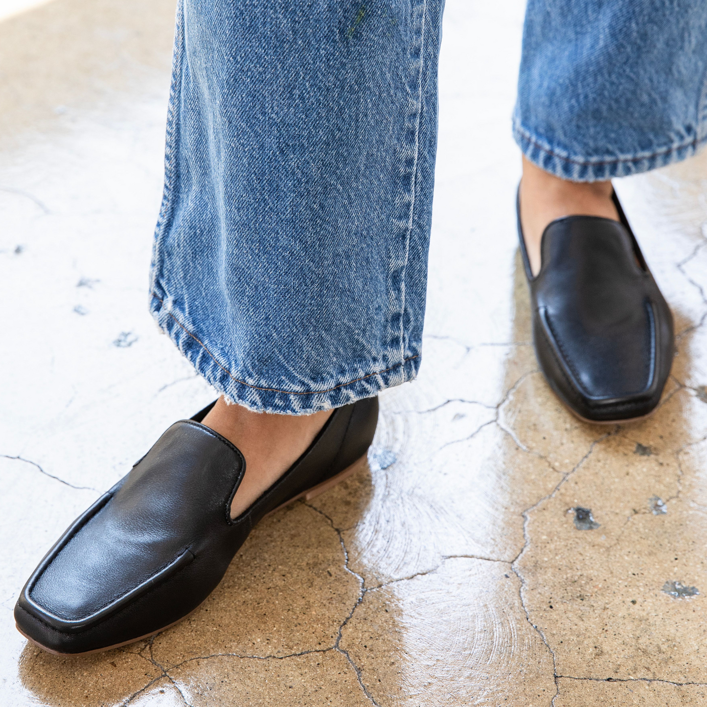 Finley Black Loafers