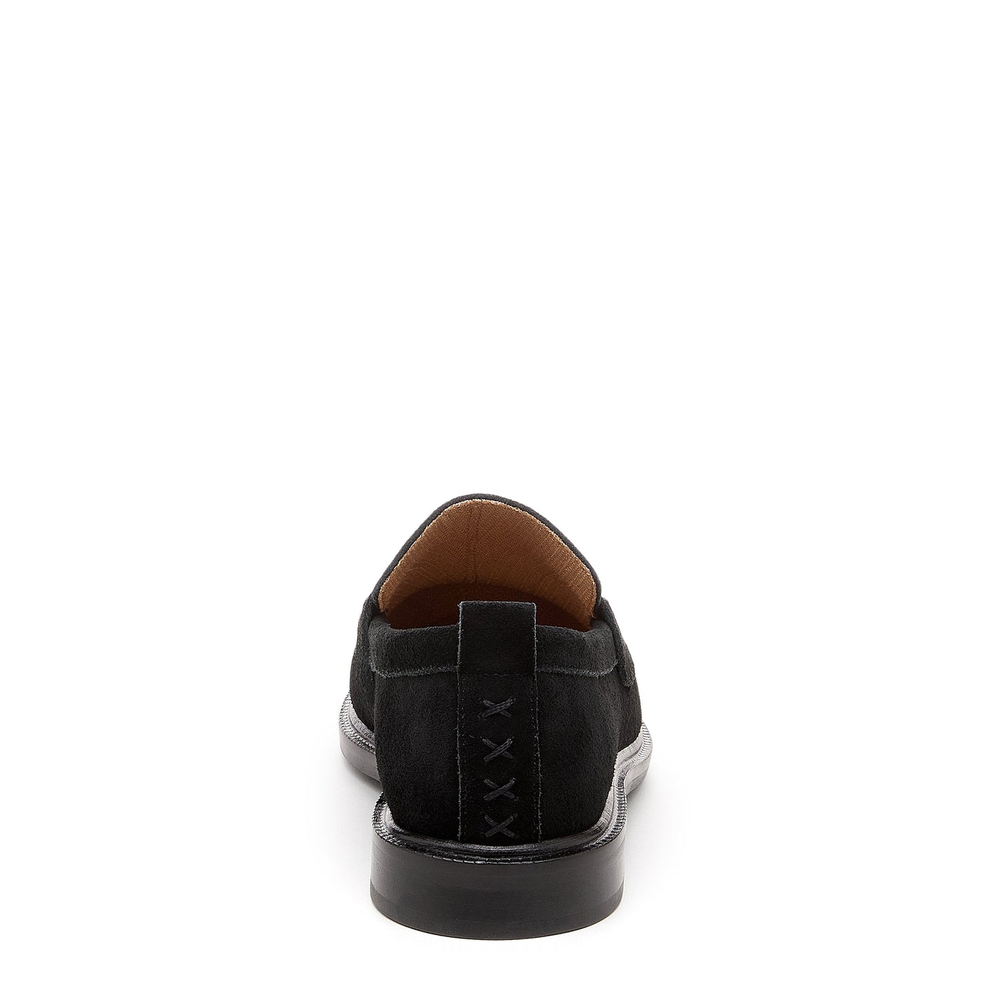 Lens All Black Suede Loafer