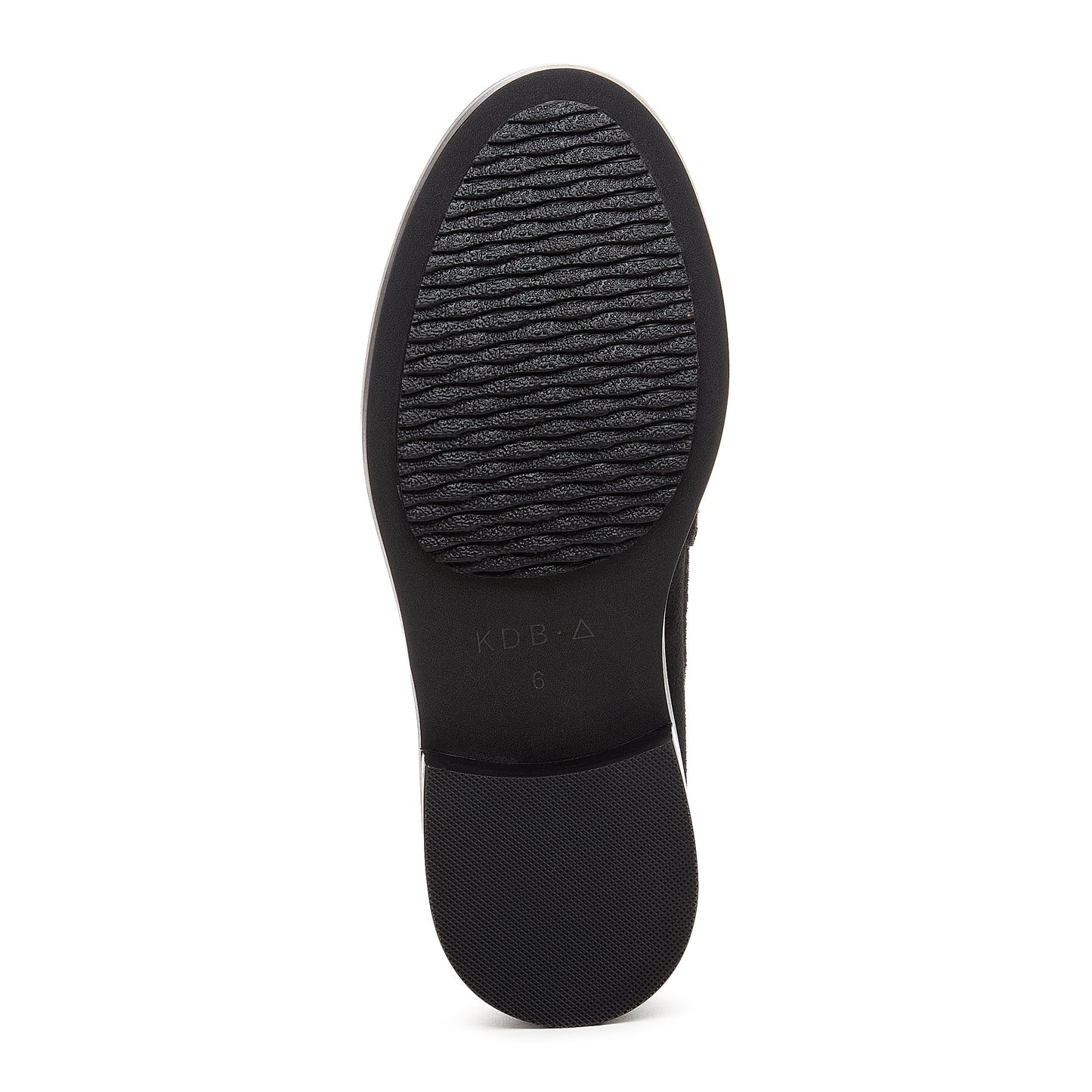 Lens All Black Suede Loafer