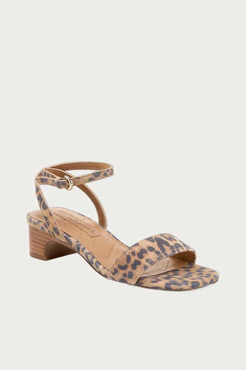 August Leopard Ankle Strap Sandal