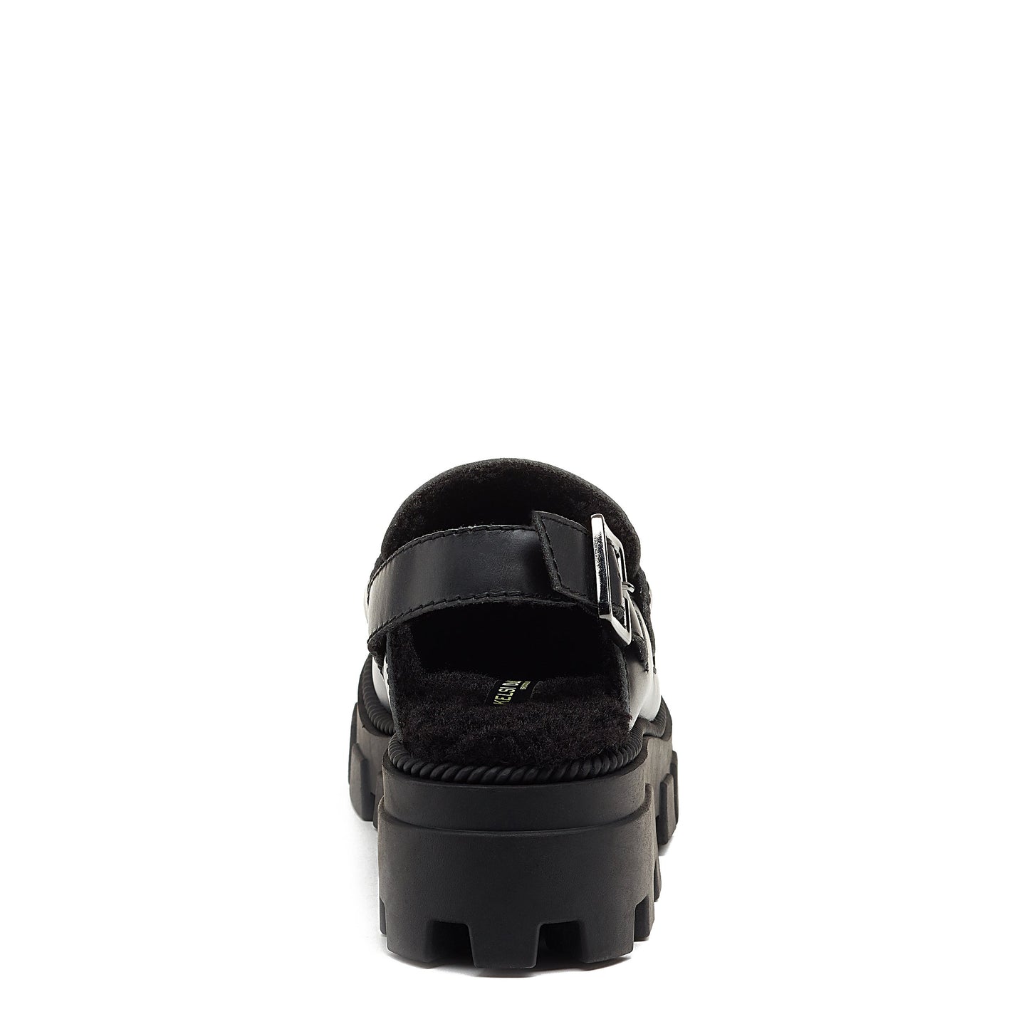 bowery black lug sole loafer, women's lug loafer styling detail, Kelsi Dagger Brooklyn