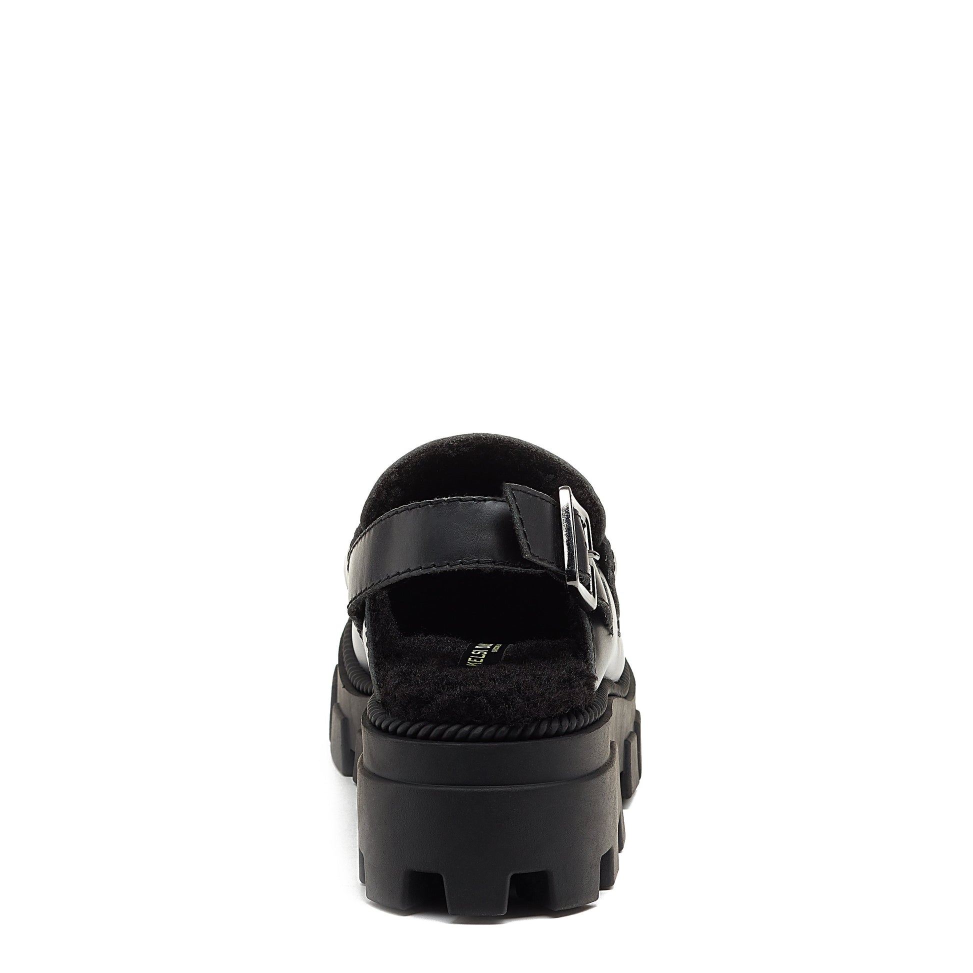 bowery black lug sole loafer, women's lug loafer styling detail, Kelsi Dagger Brooklyn