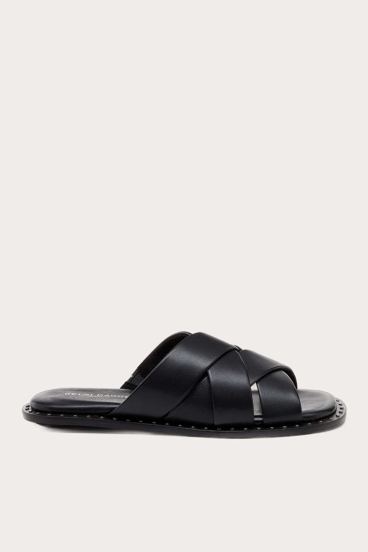 Bravo Black Leather Sandal