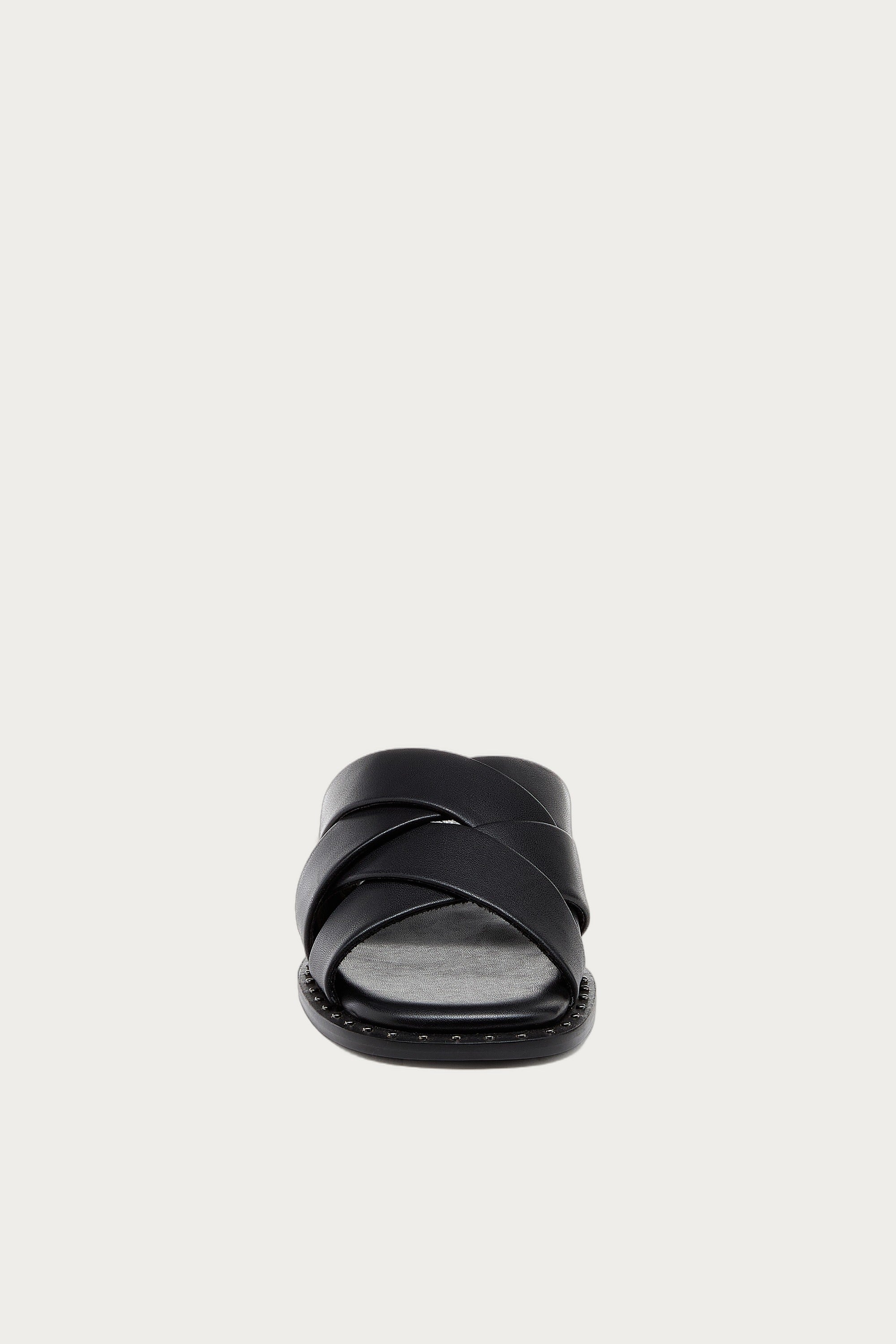Bravo Black Leather Sandal