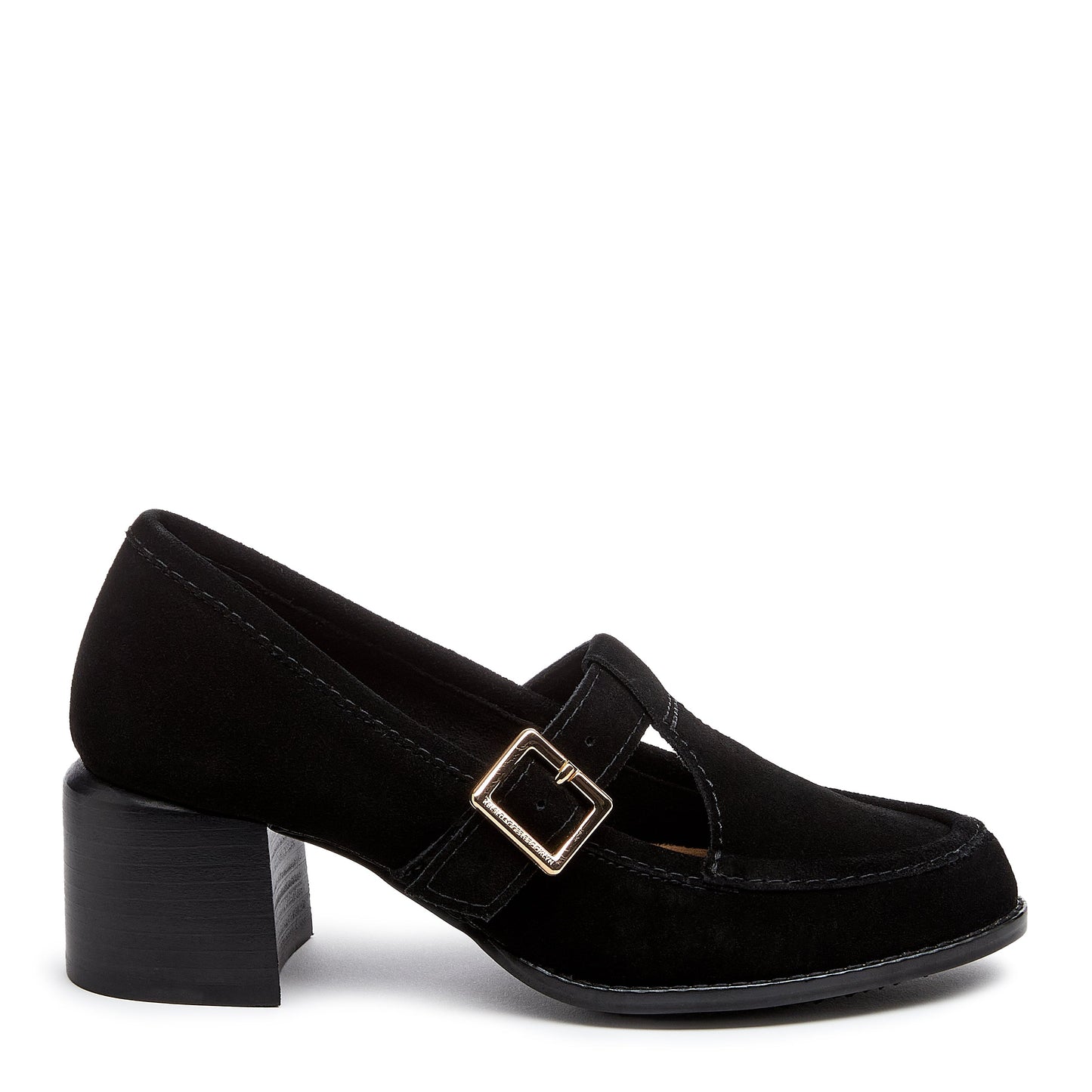 Caleb Black T-Strap Mary Jane Heel | Women's women’s block heel loafer | Kelsi Dagger Brooklyn