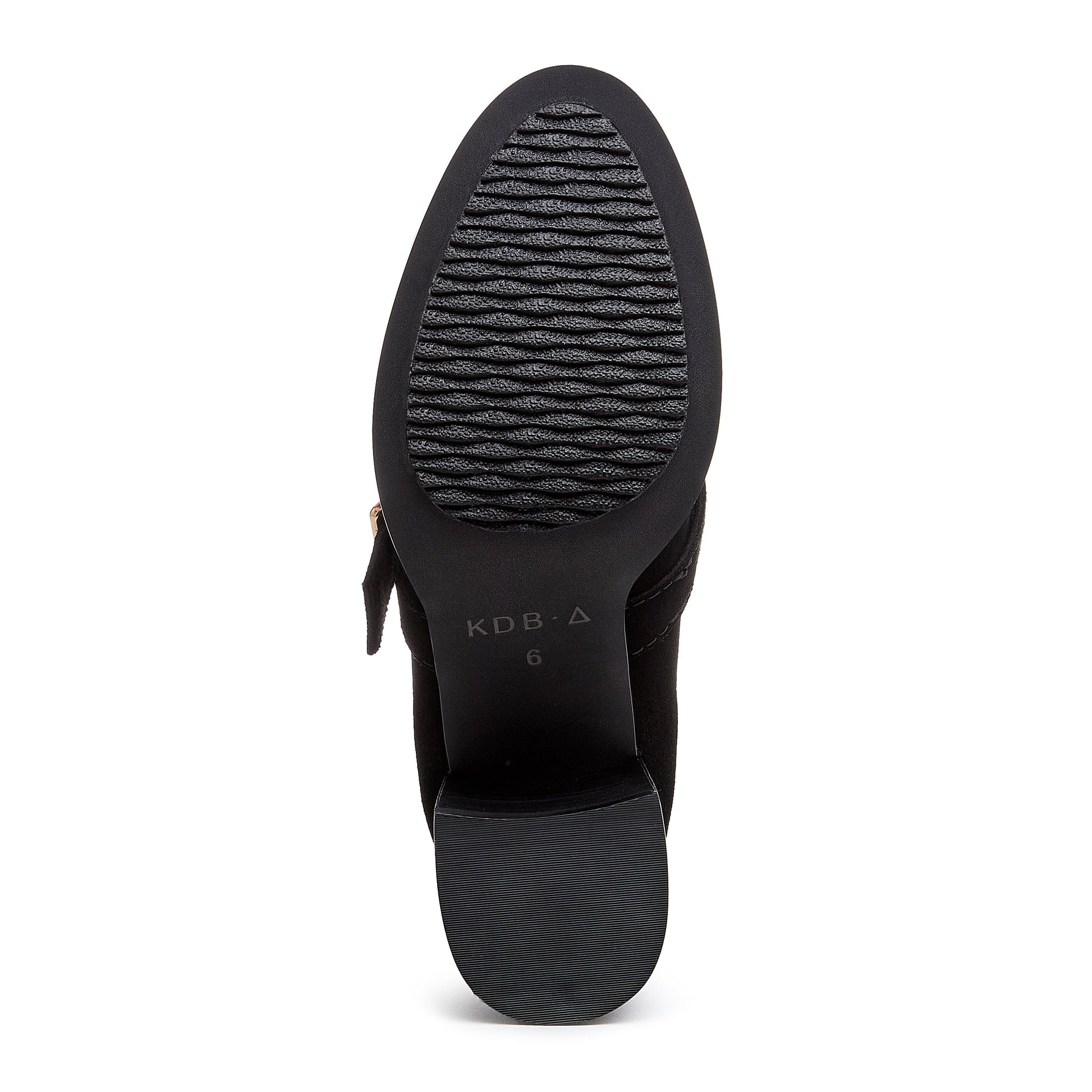 Shop Caleb Black T-Strap Mary Jane Heel | Soft Suede women's women’s block heel loafer | Kelsi Dagger Brooklyn