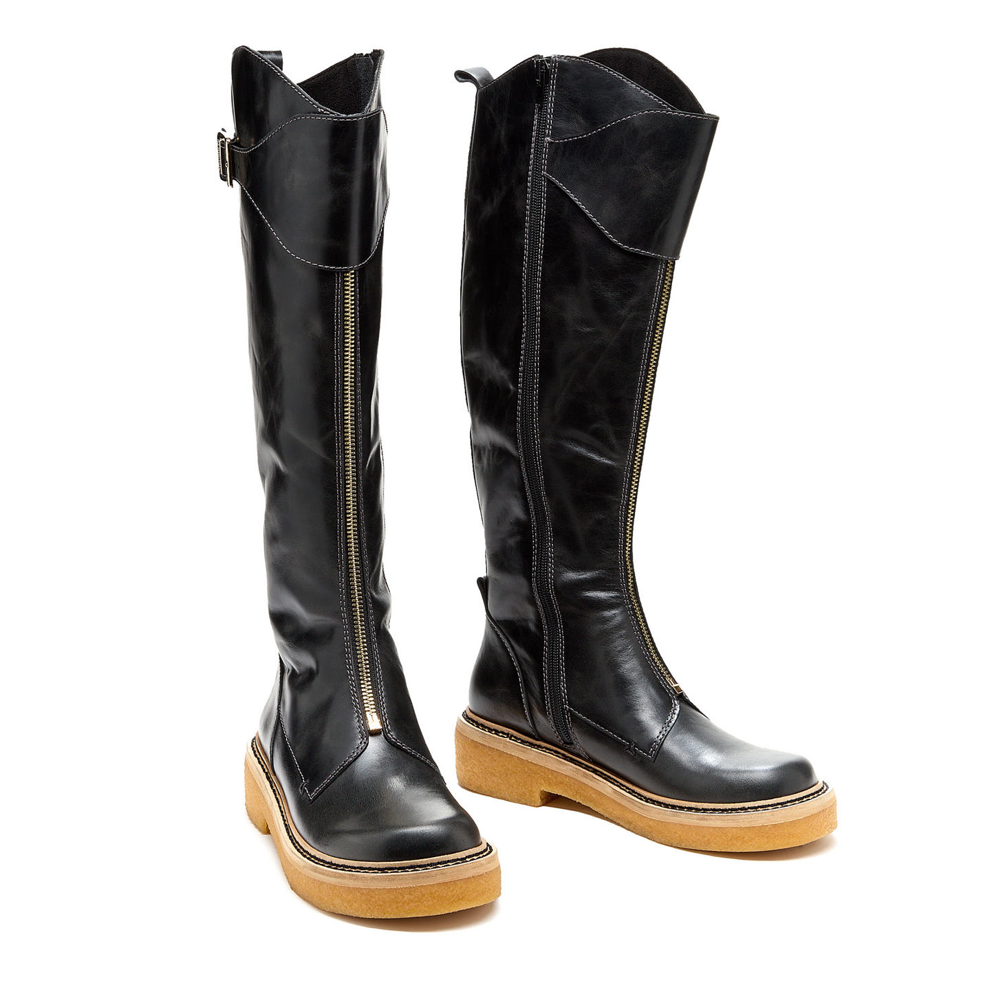 Women's Kelsi Dagger Brooklyn Cape Black Tall Riding Boots
