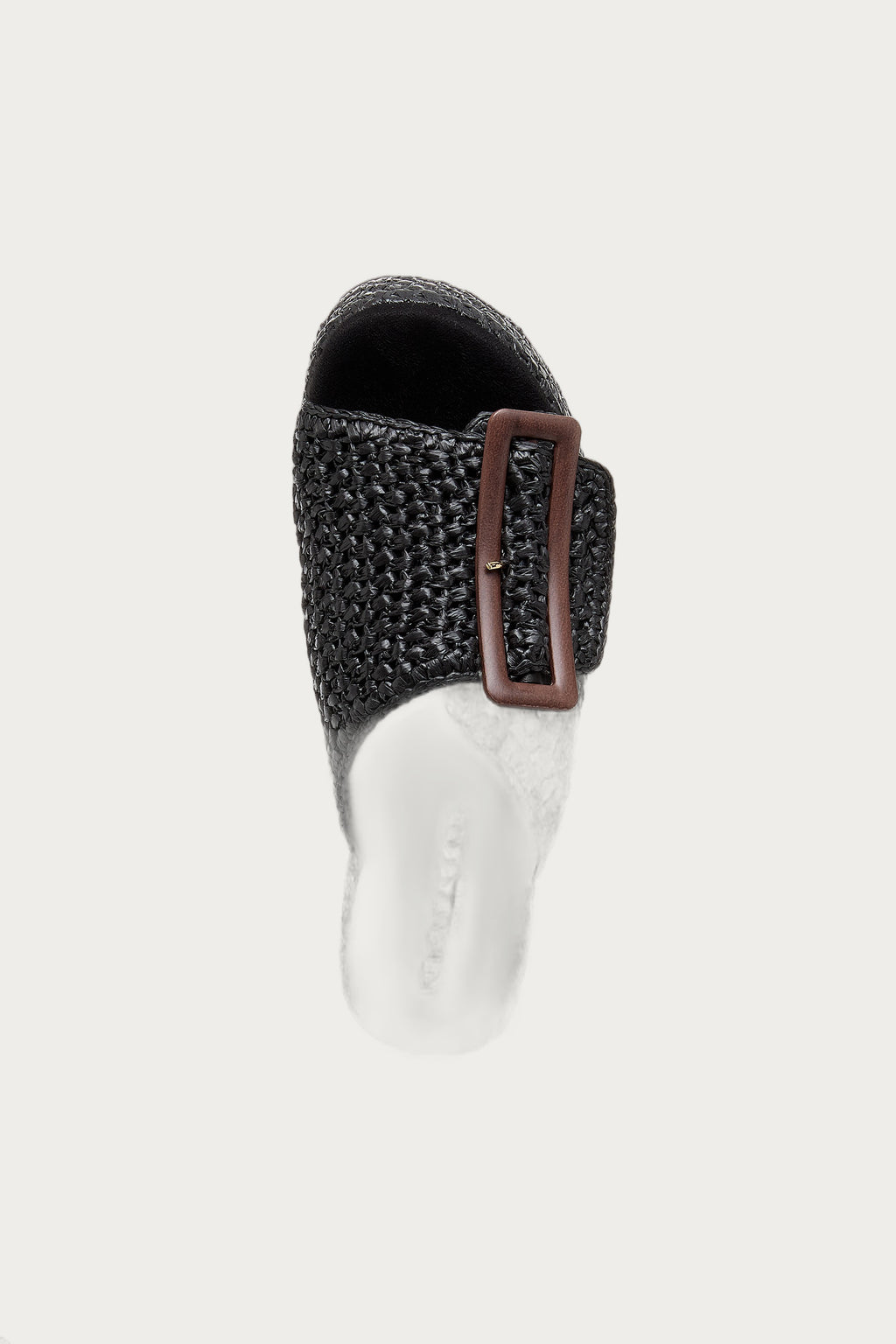 Dover Black Raffia Platform Sandals