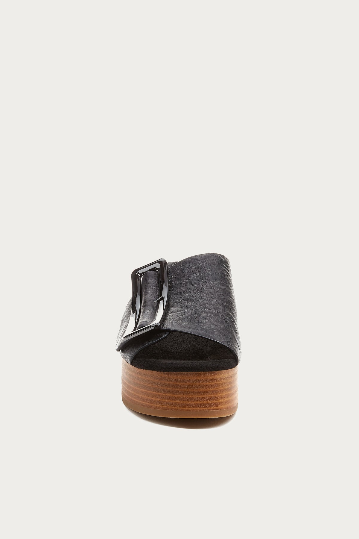 Dover Black Distressed Platform Sandals