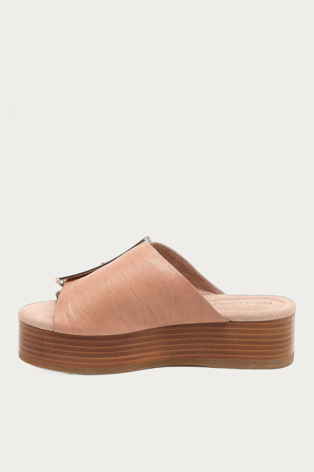 Dover Pink Leather Platform Sandals