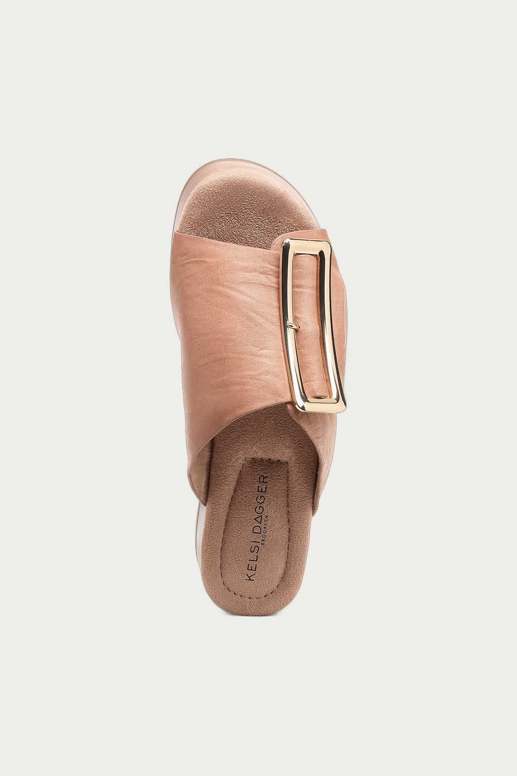 Dover Pink Leather Platform Sandals
