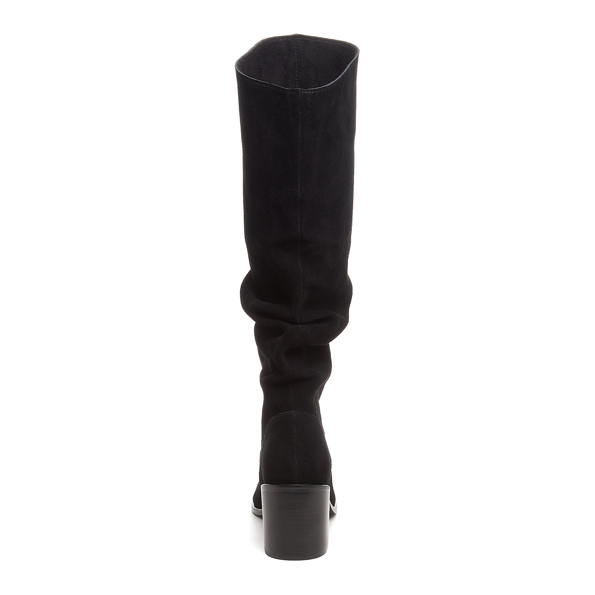  Easton Black Suede Slouchy Boots 
