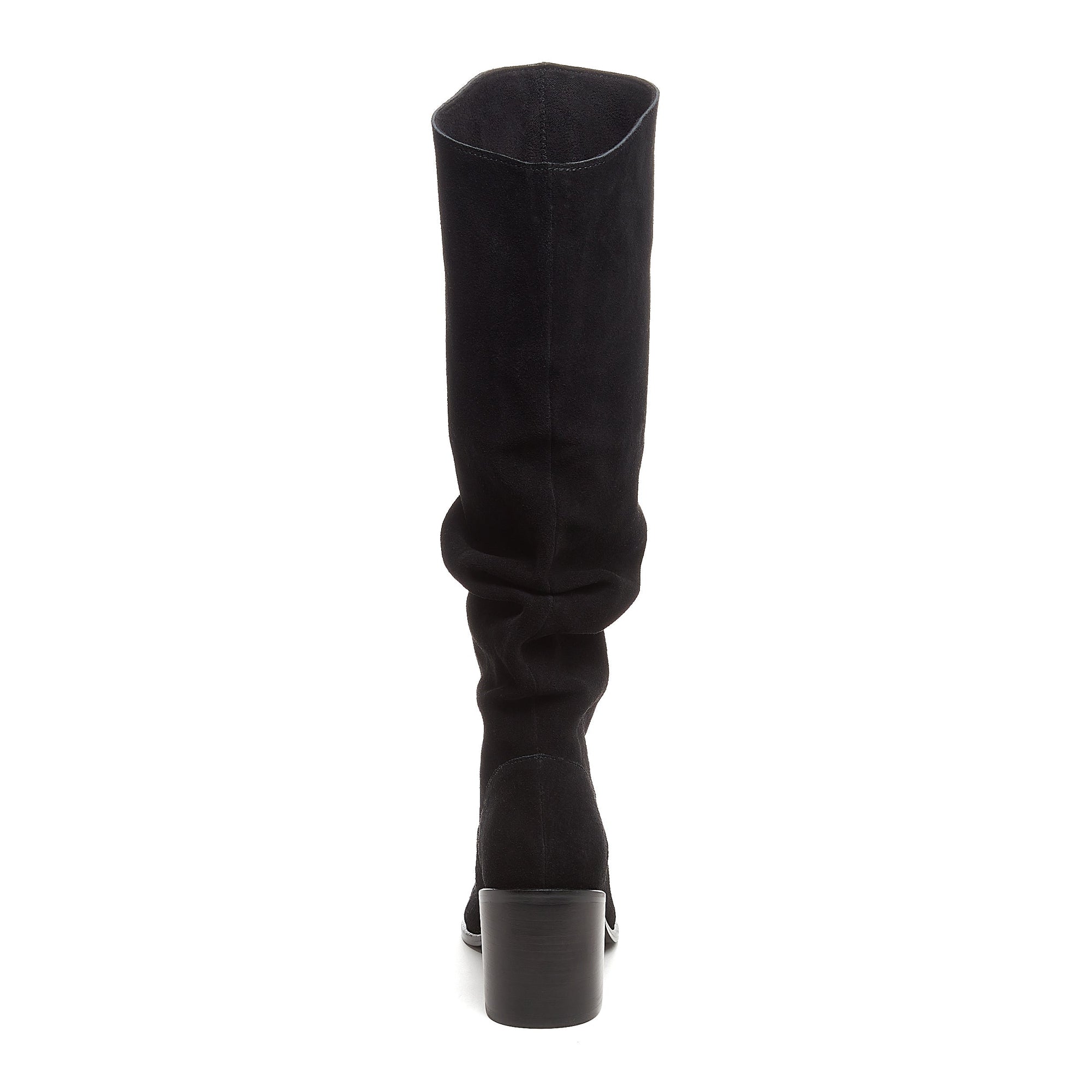  Easton Black Suede Slouchy Boots 