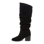  Easton Black Suede Slouchy Boots 