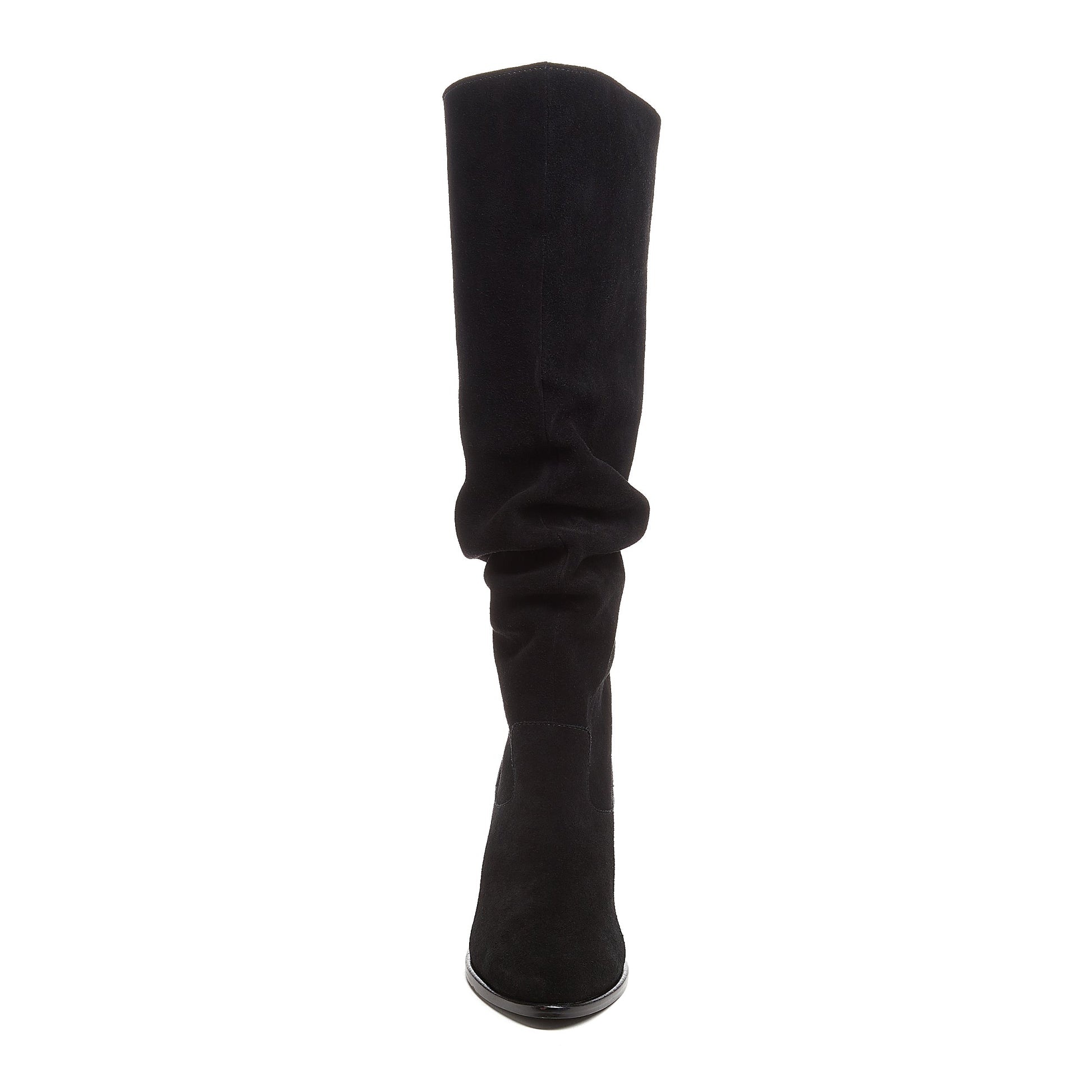  Easton Black Suede Slouchy Boots 