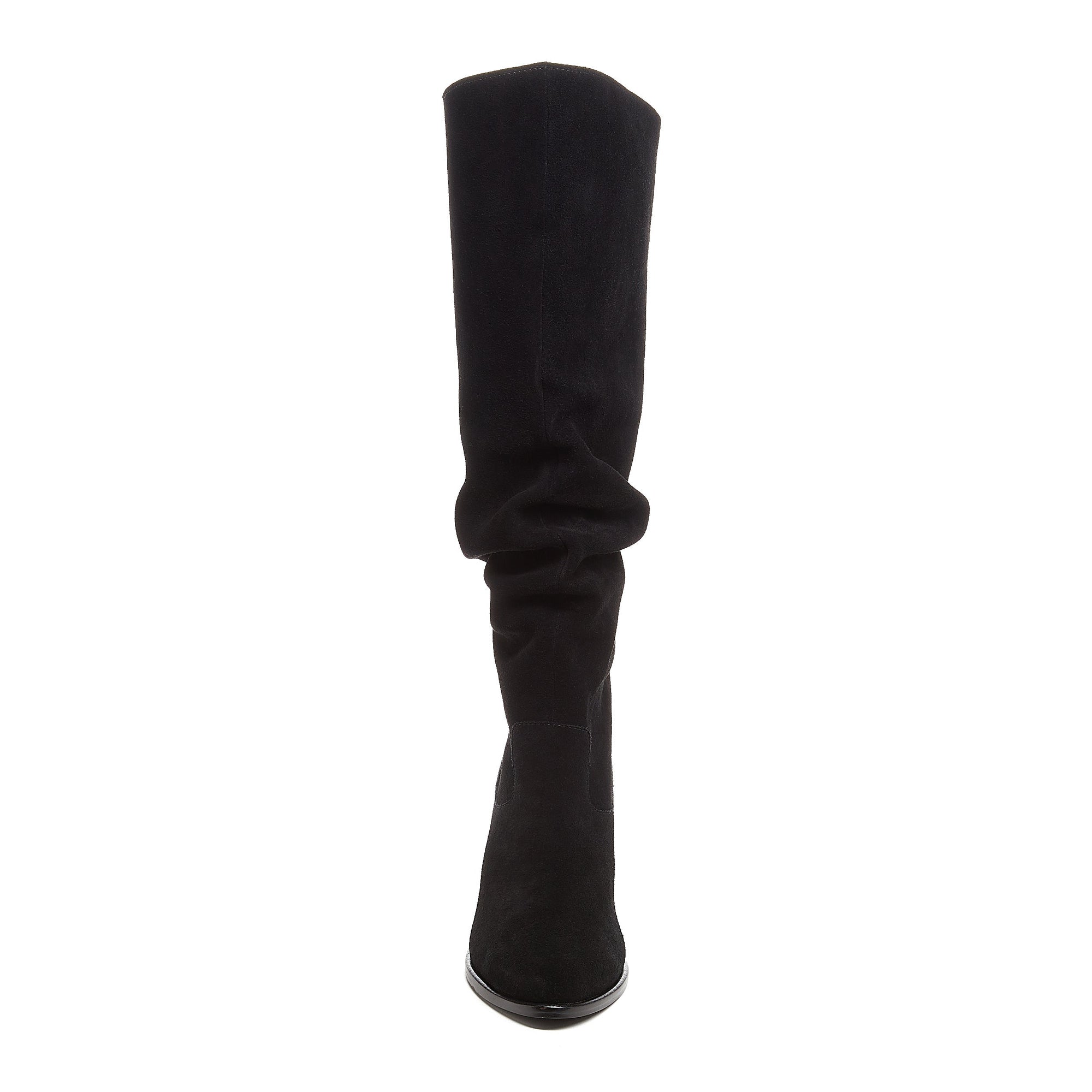  Easton Black Suede Slouchy Boots 