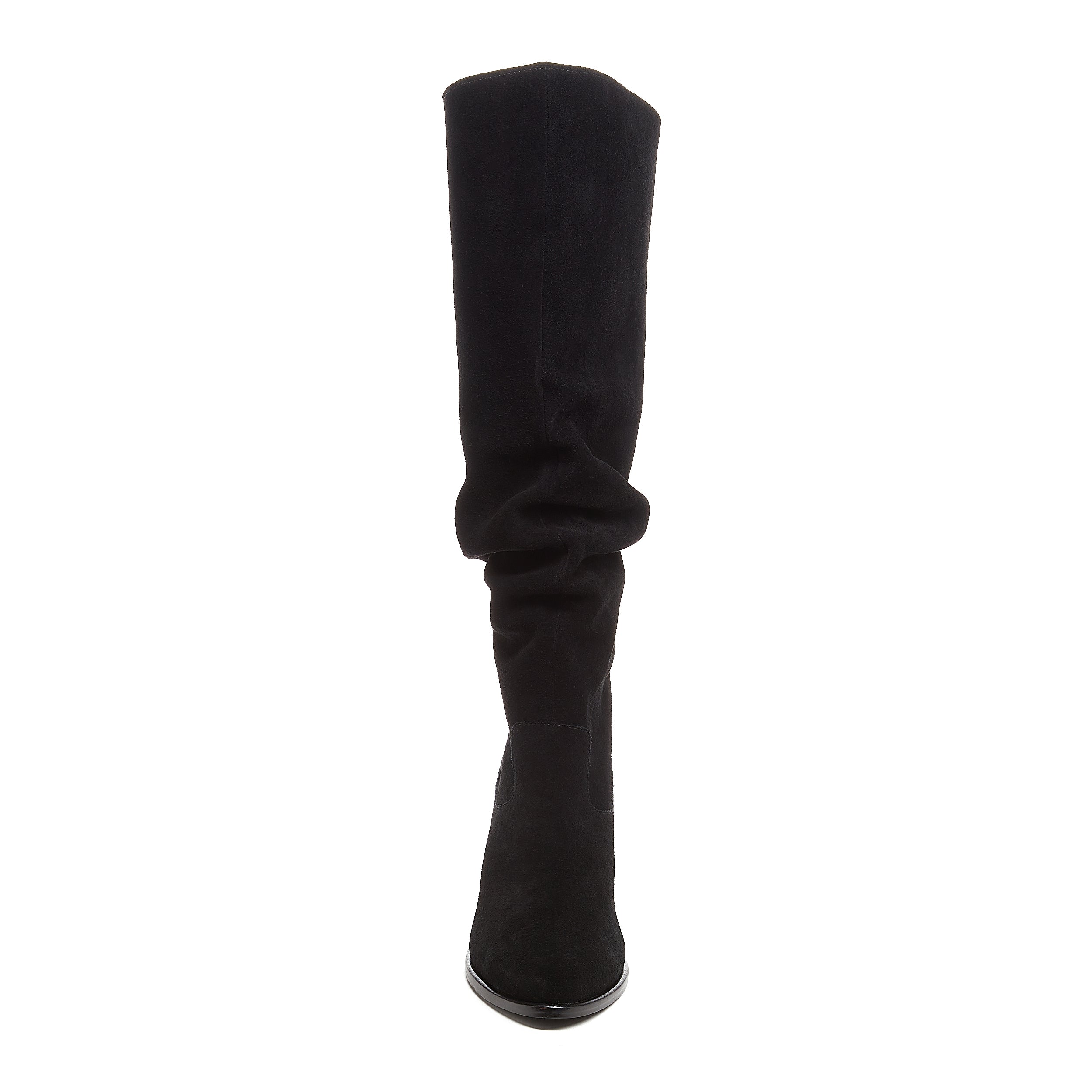  Easton Black Suede Slouchy Boots 