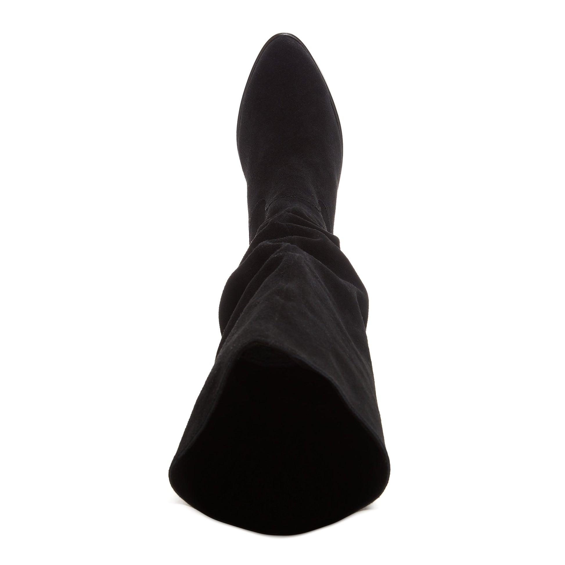  Easton Black Suede Slouchy Boots 
