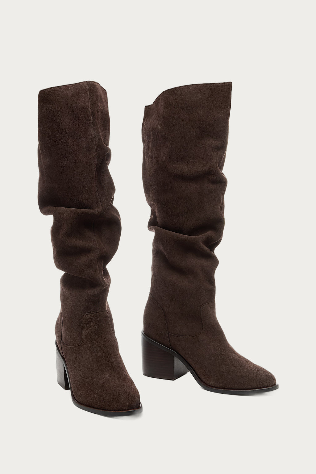 Easton Cacao Suede Slouchy Boots