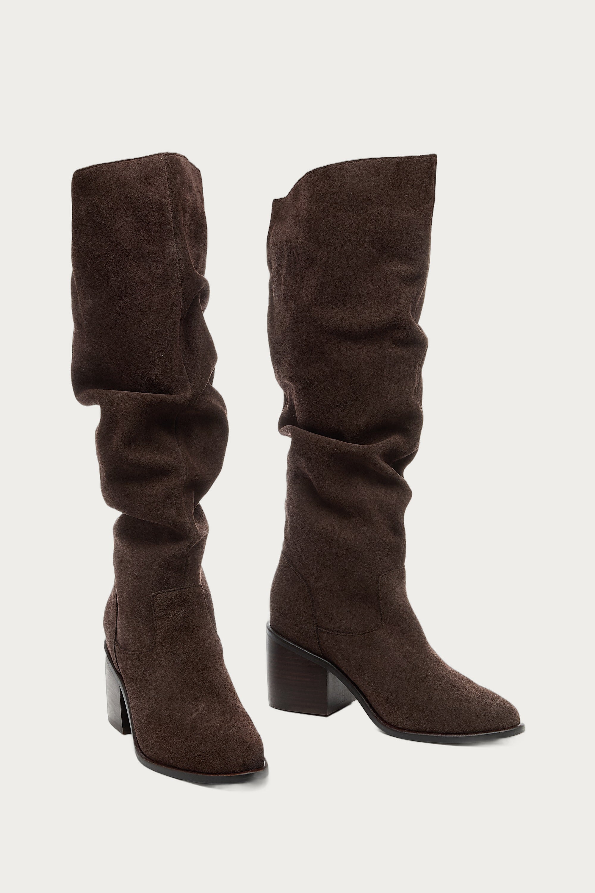 Easton Cacao Suede Slouchy Boots