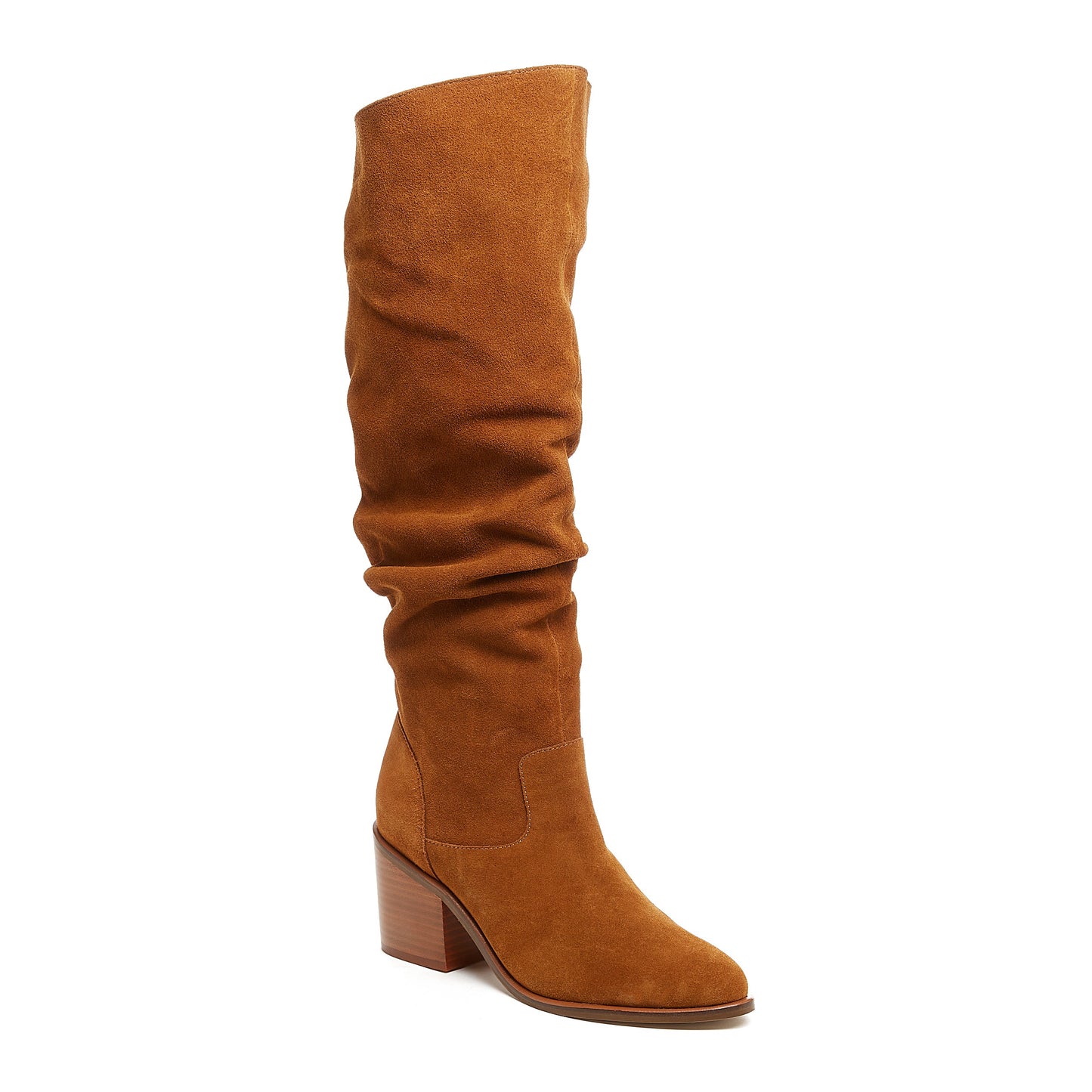 Easton Cognac Suede Slouchy Boots