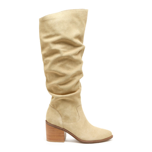 Easton Fawn Suede Slouchy Boots