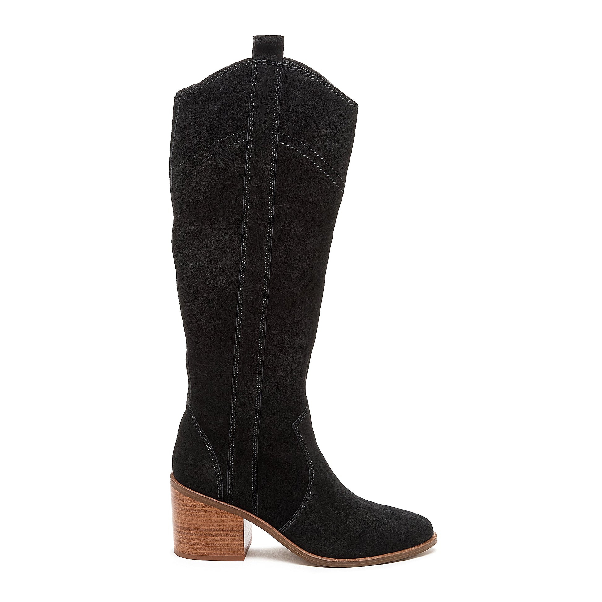 Women's Kelsi Dagger Brooklyn Echo Black Suede Tall Boots