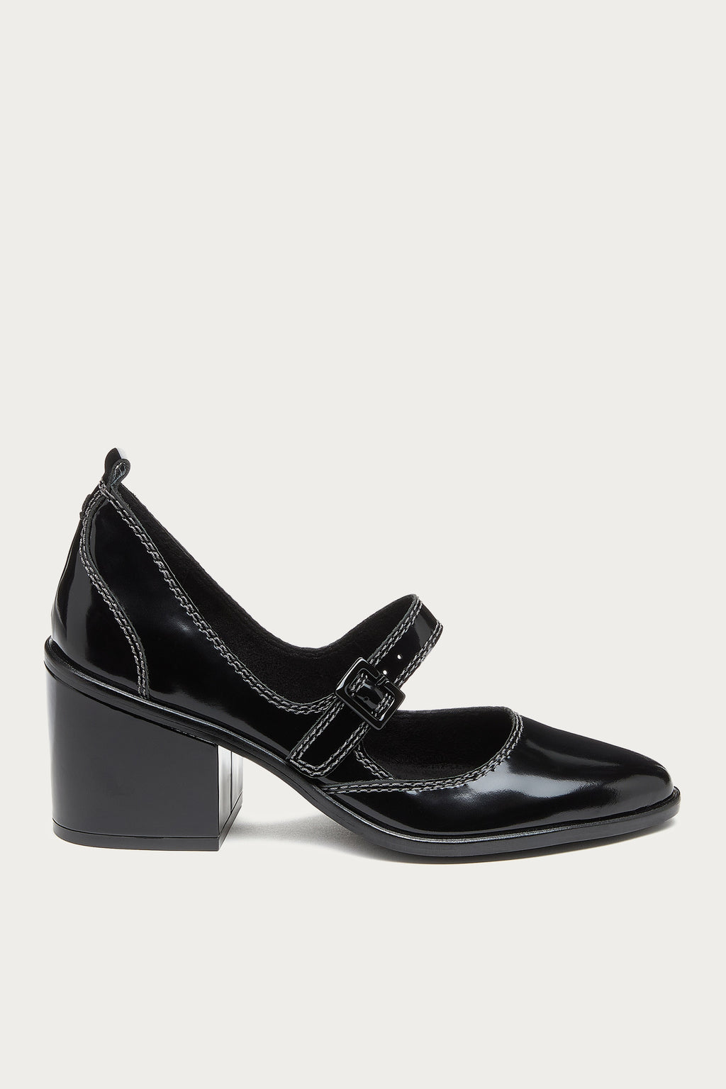 Elm Black Suede Mary Janes