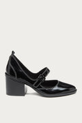 Elm Black Suede Mary Janes