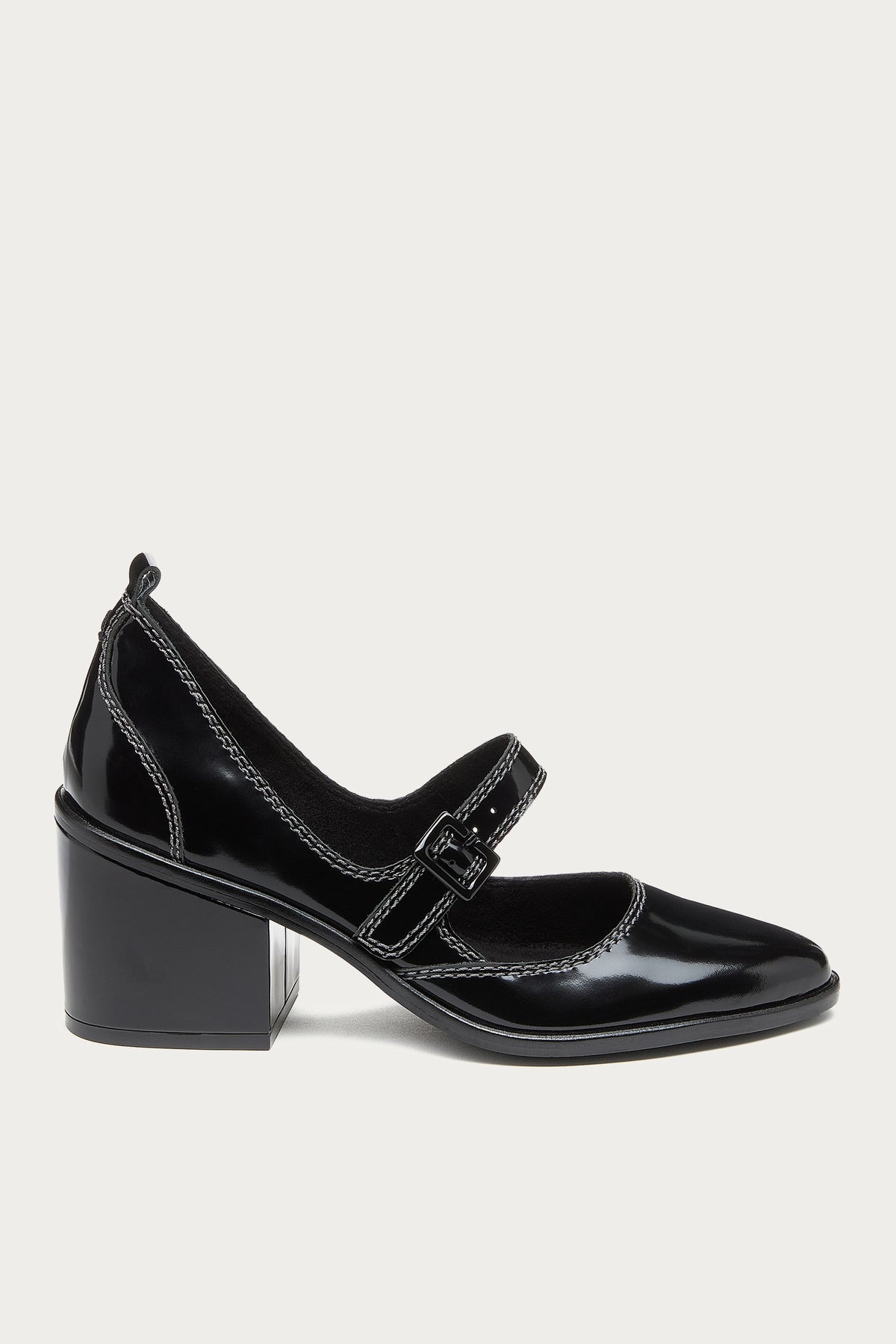 Elm Black Suede Mary Janes