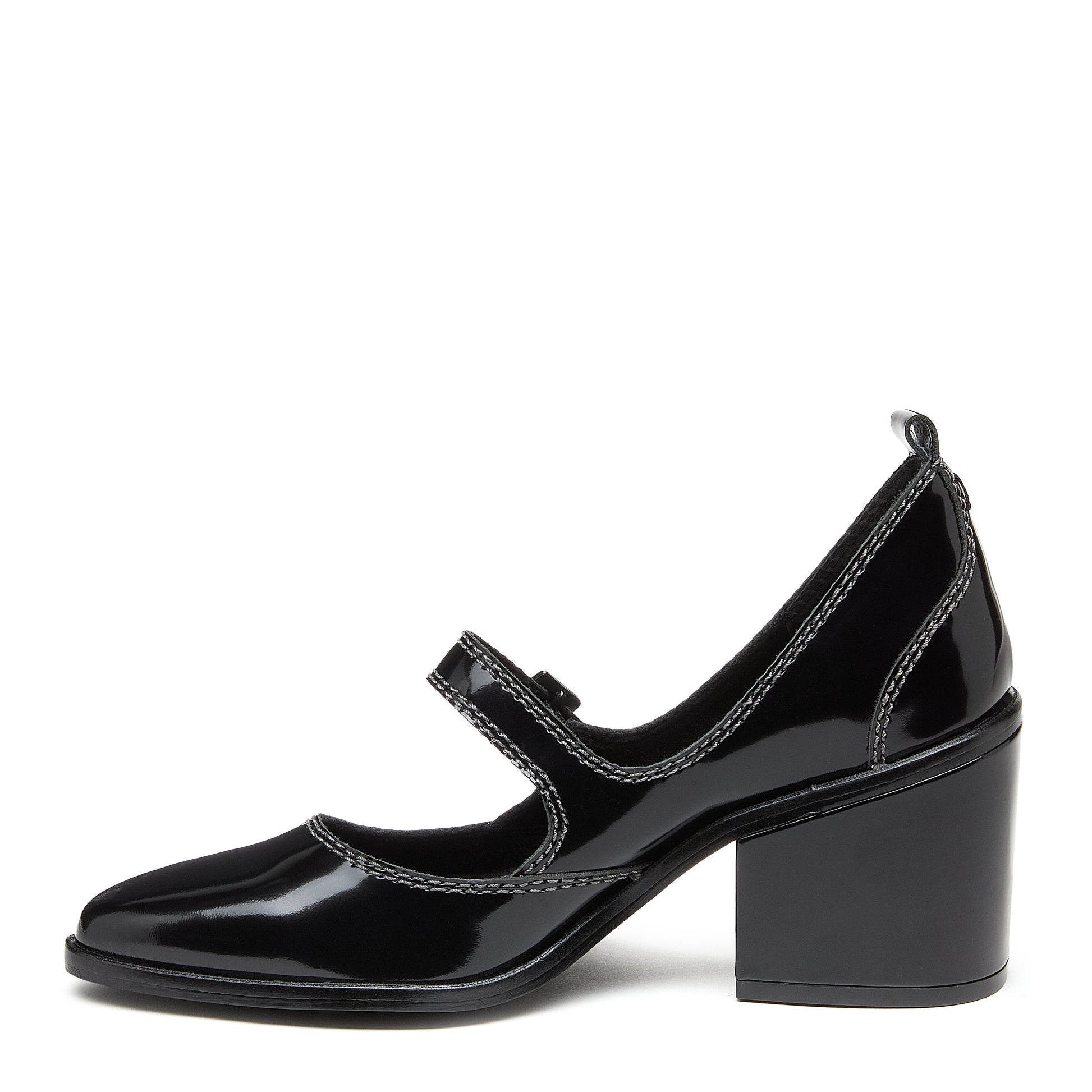 Women's Kelsi Dagger Brooklyn Elm Black Leather Mary Janes