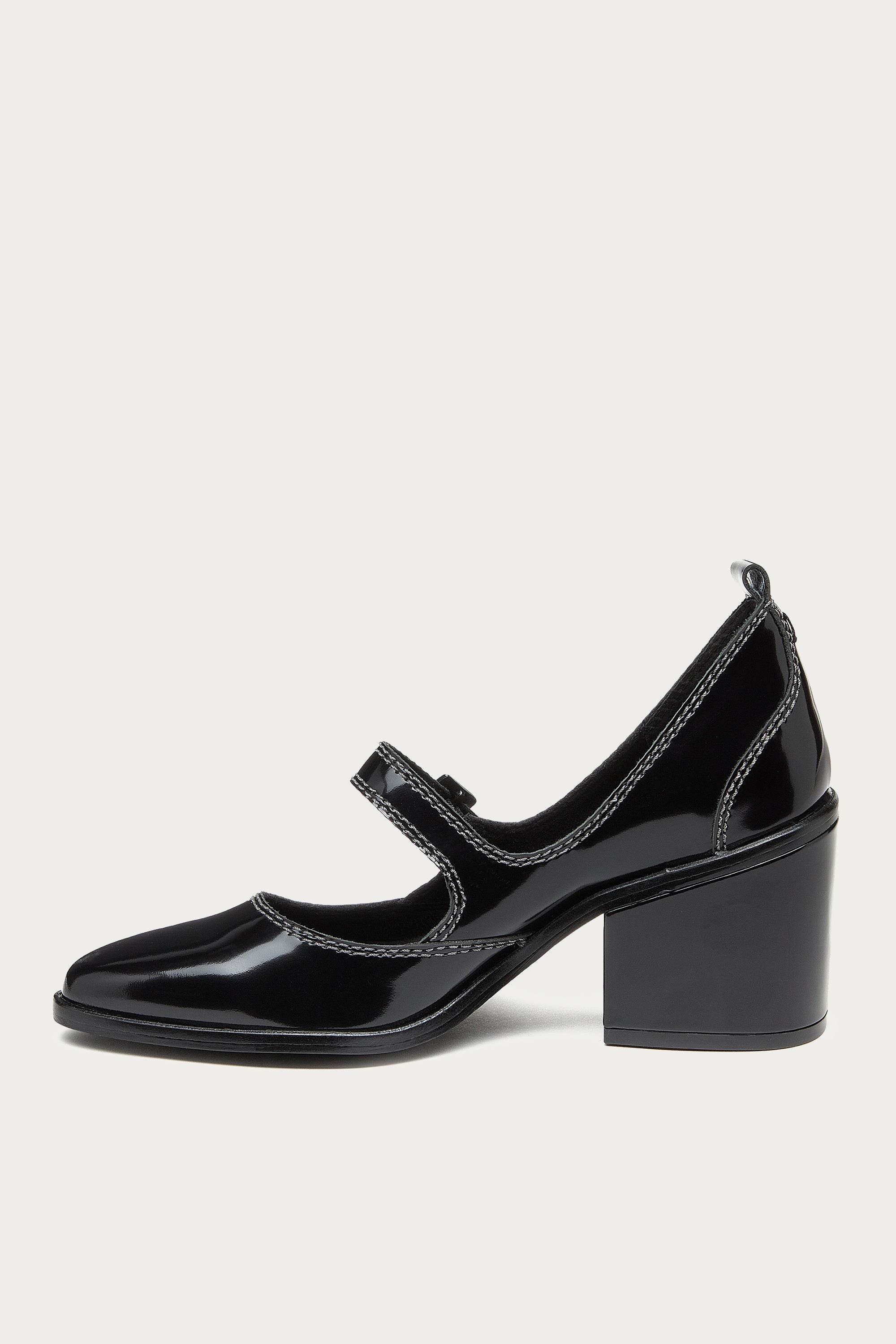 Elm Black Suede Mary Janes