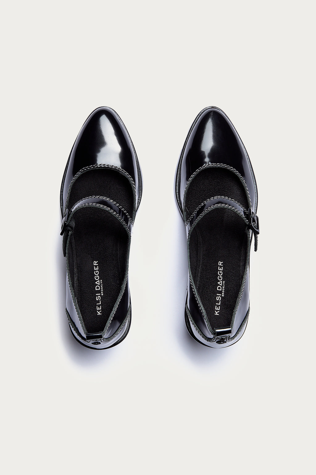 Elm Black Suede Mary Janes