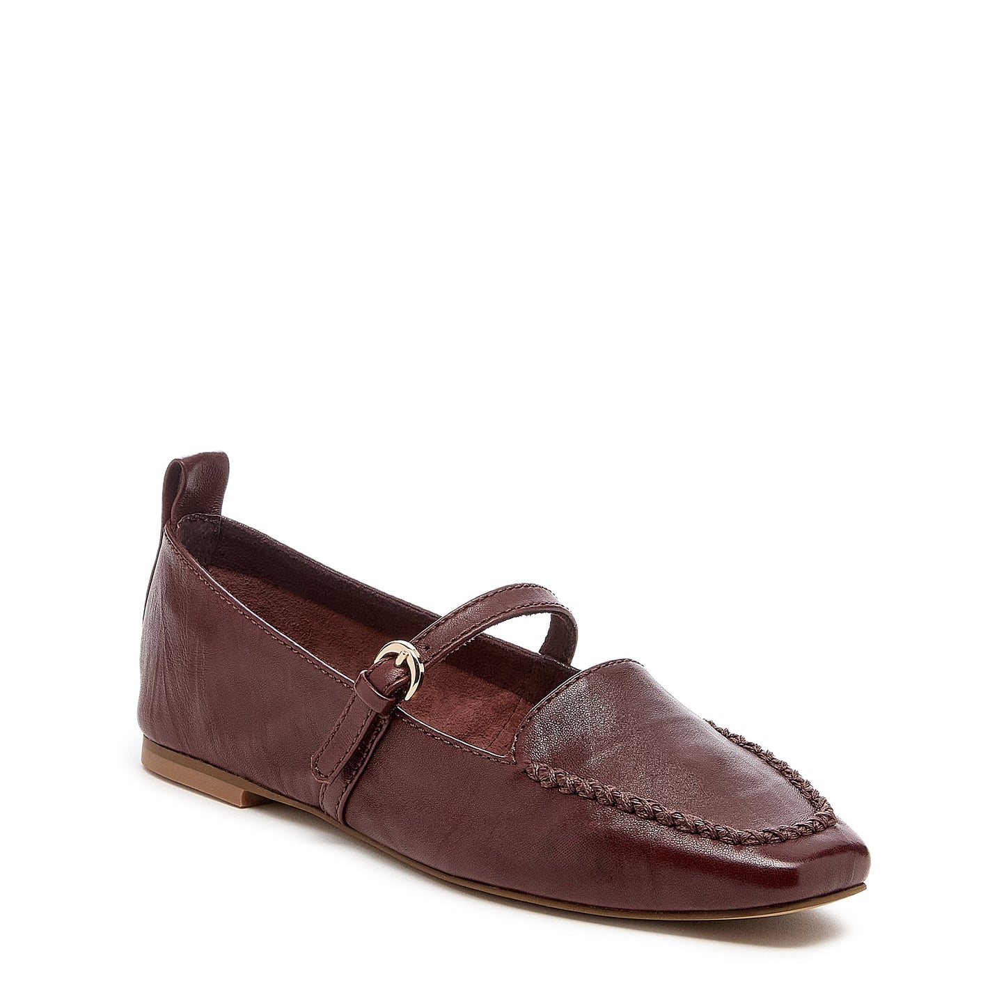 Ferry Warm Brown Mary Jane Flats