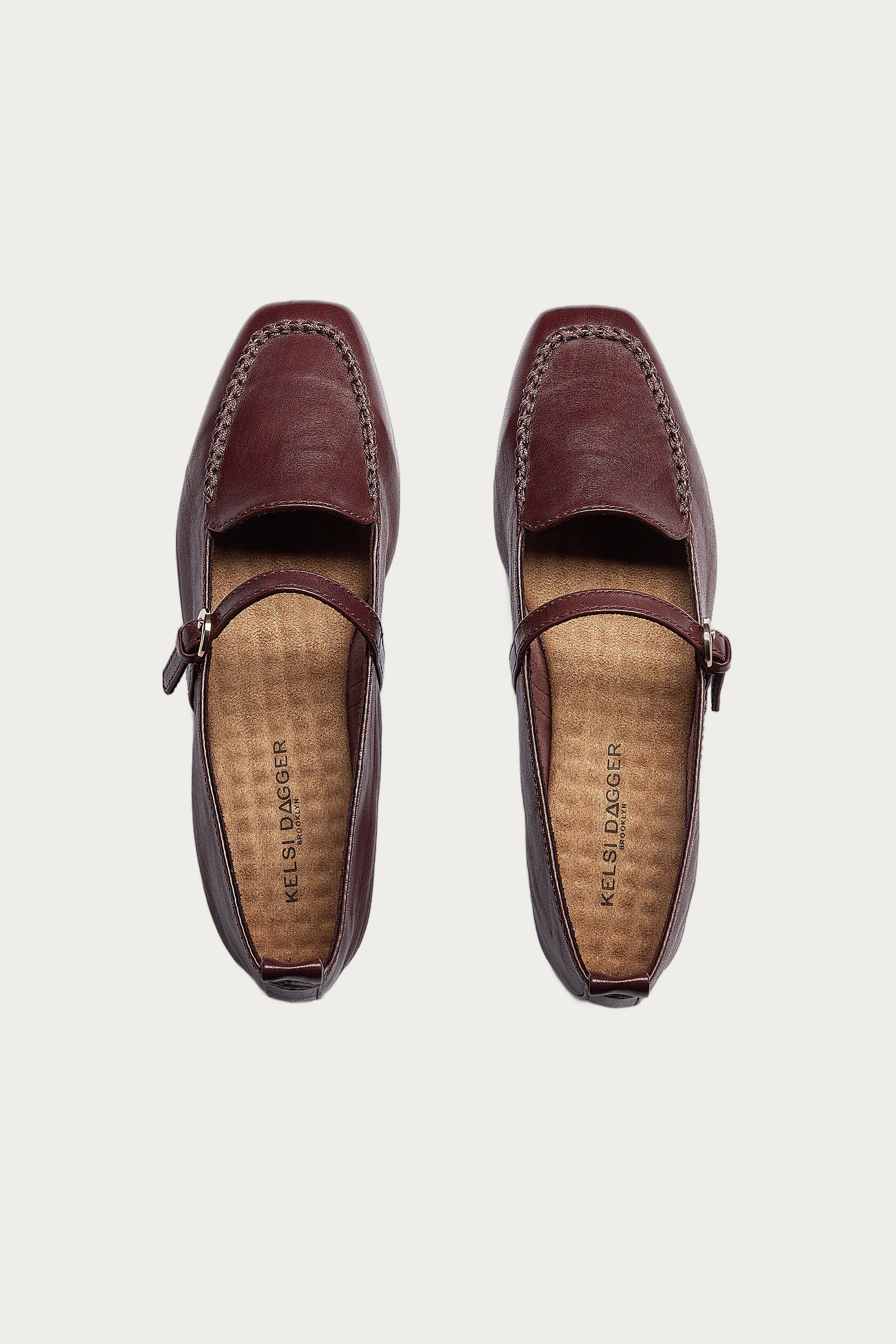 Ferry Warm Brown Mary Jane Flats