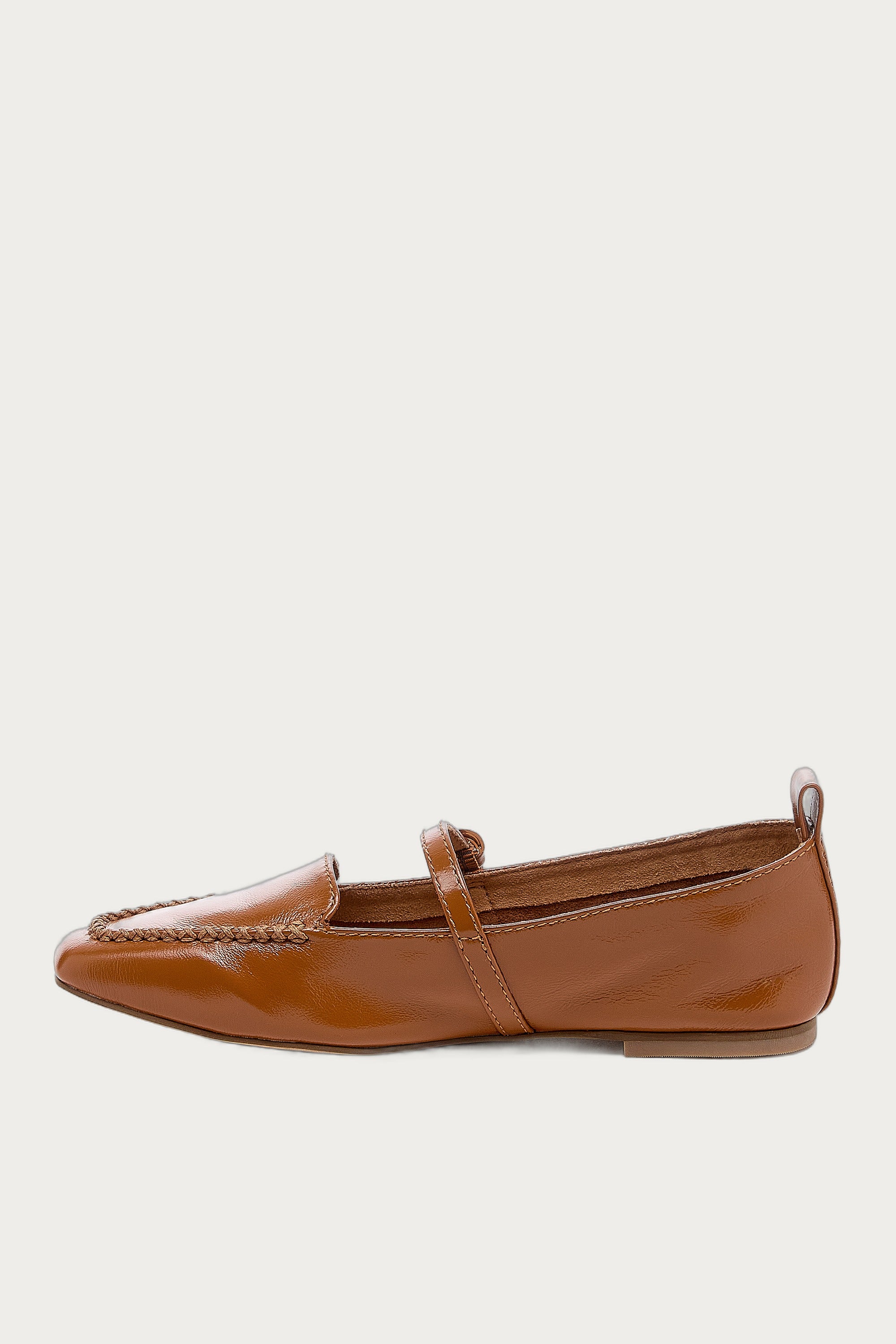 Ferry Cognac Mary Jane Flats