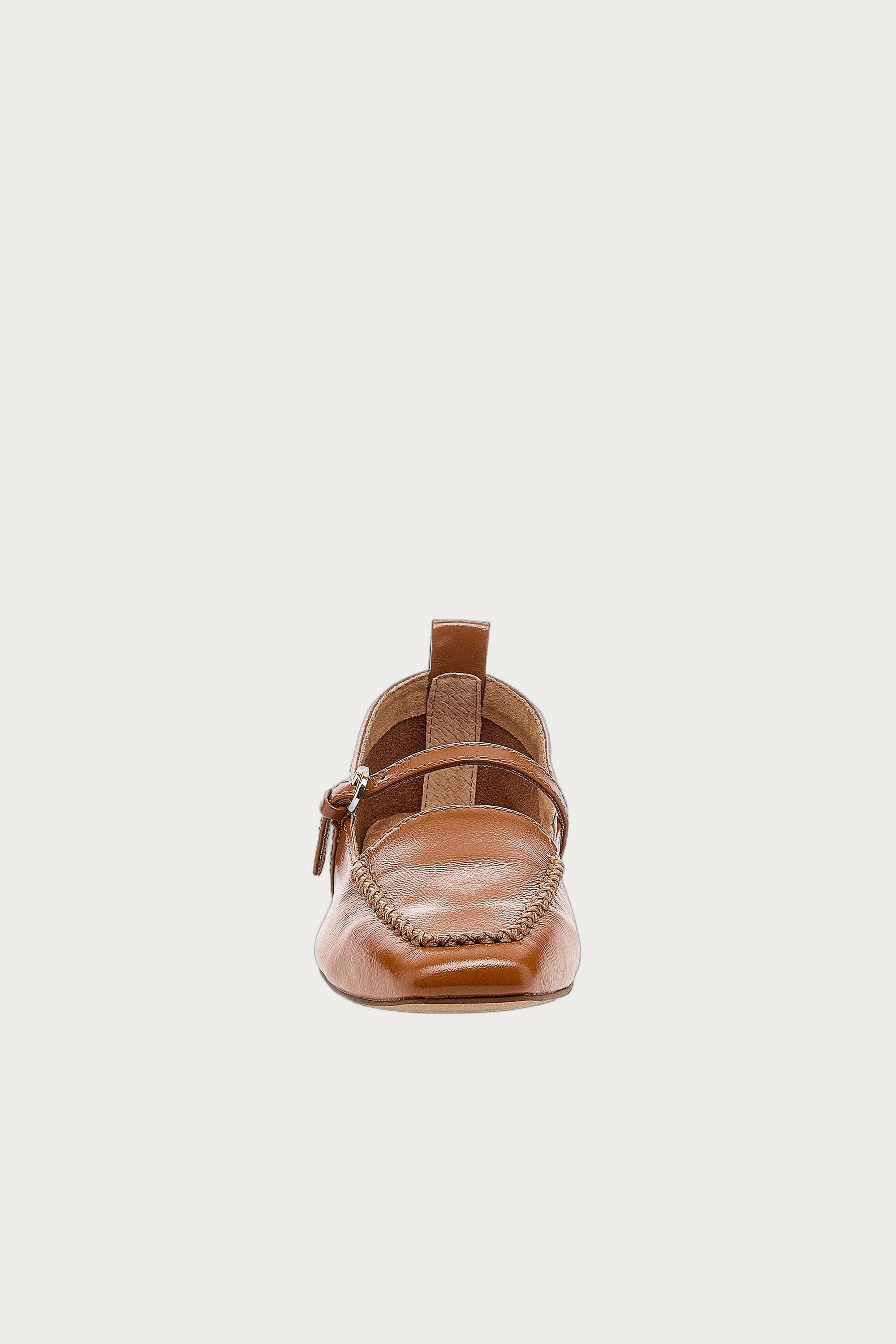 Ferry Cognac Mary Jane Flats