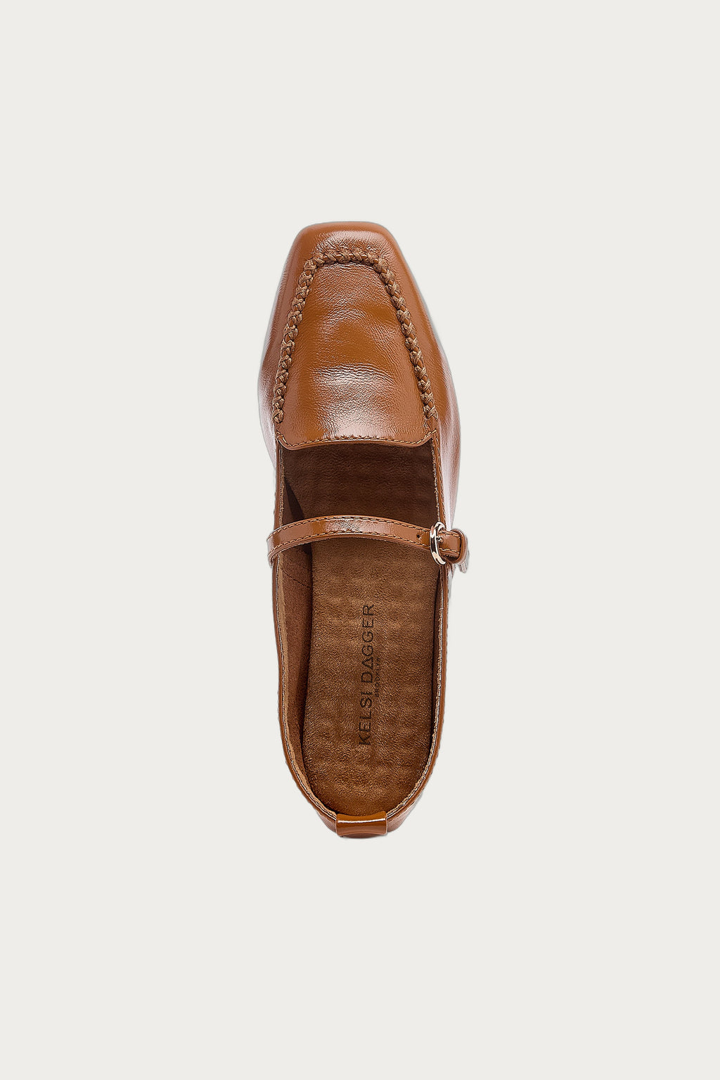 Ferry Cognac Mary Jane Flats