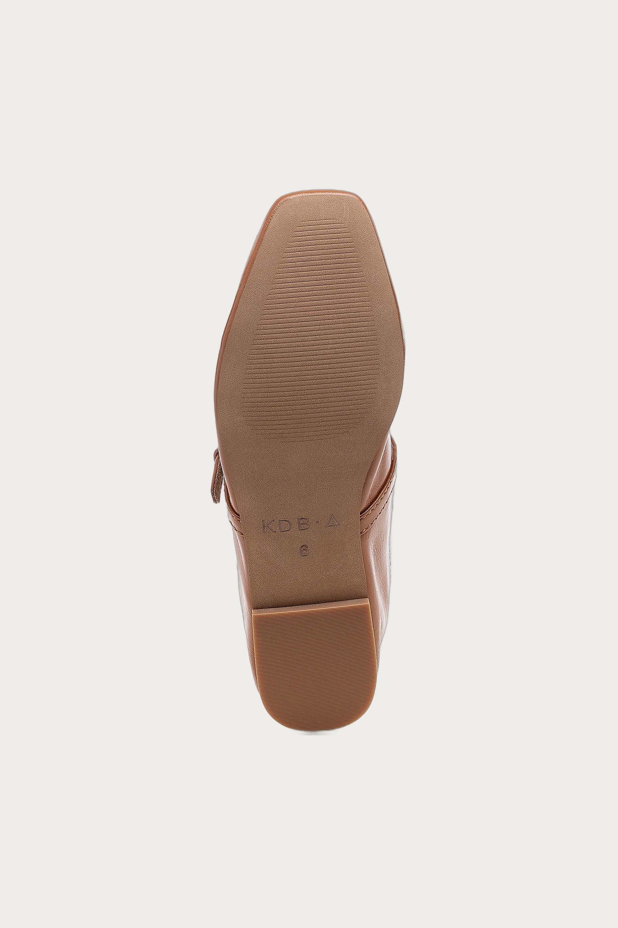 Ferry Cognac Mary Jane Flats