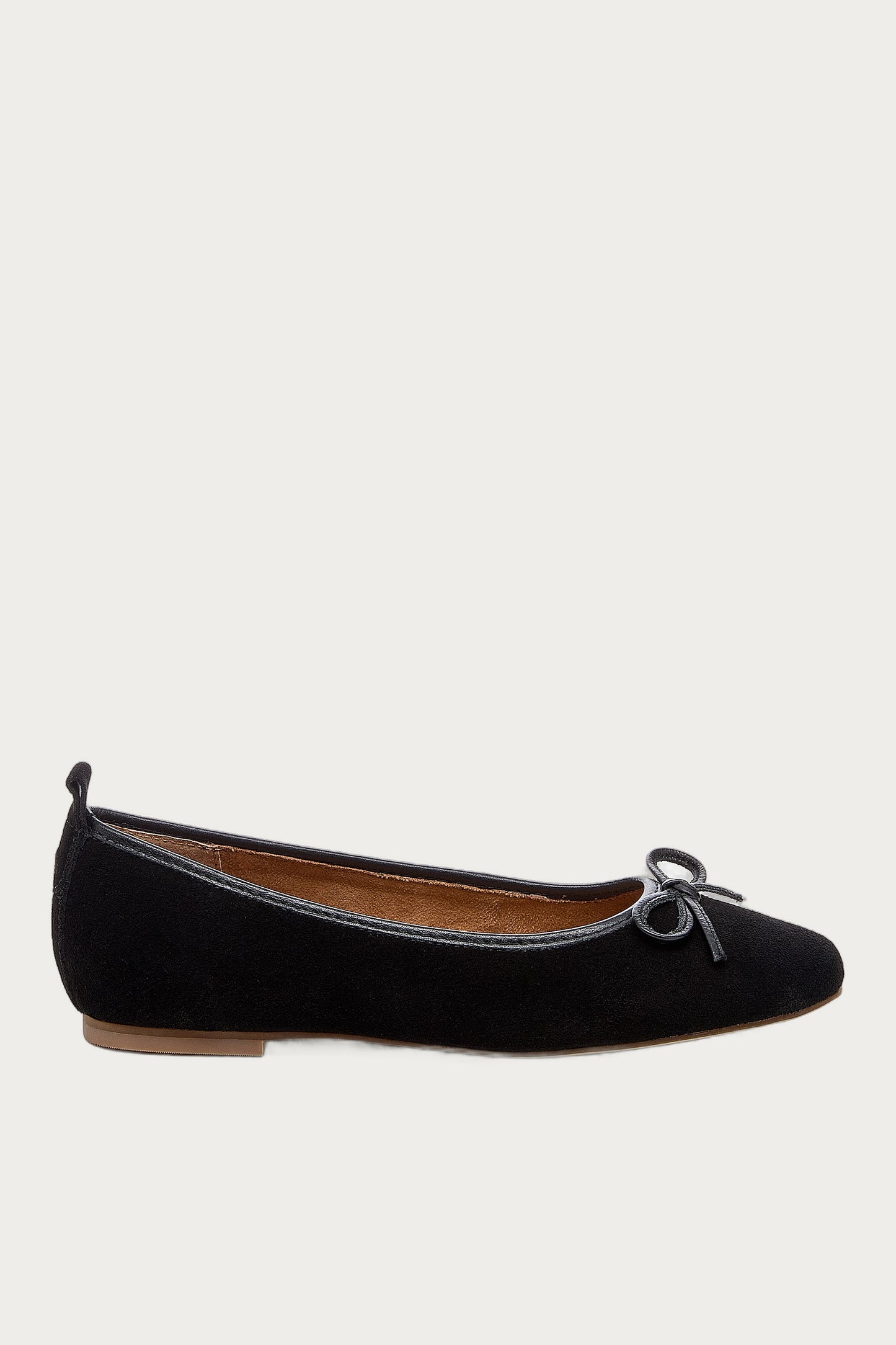 Frankie Black Suede Ballet Flats