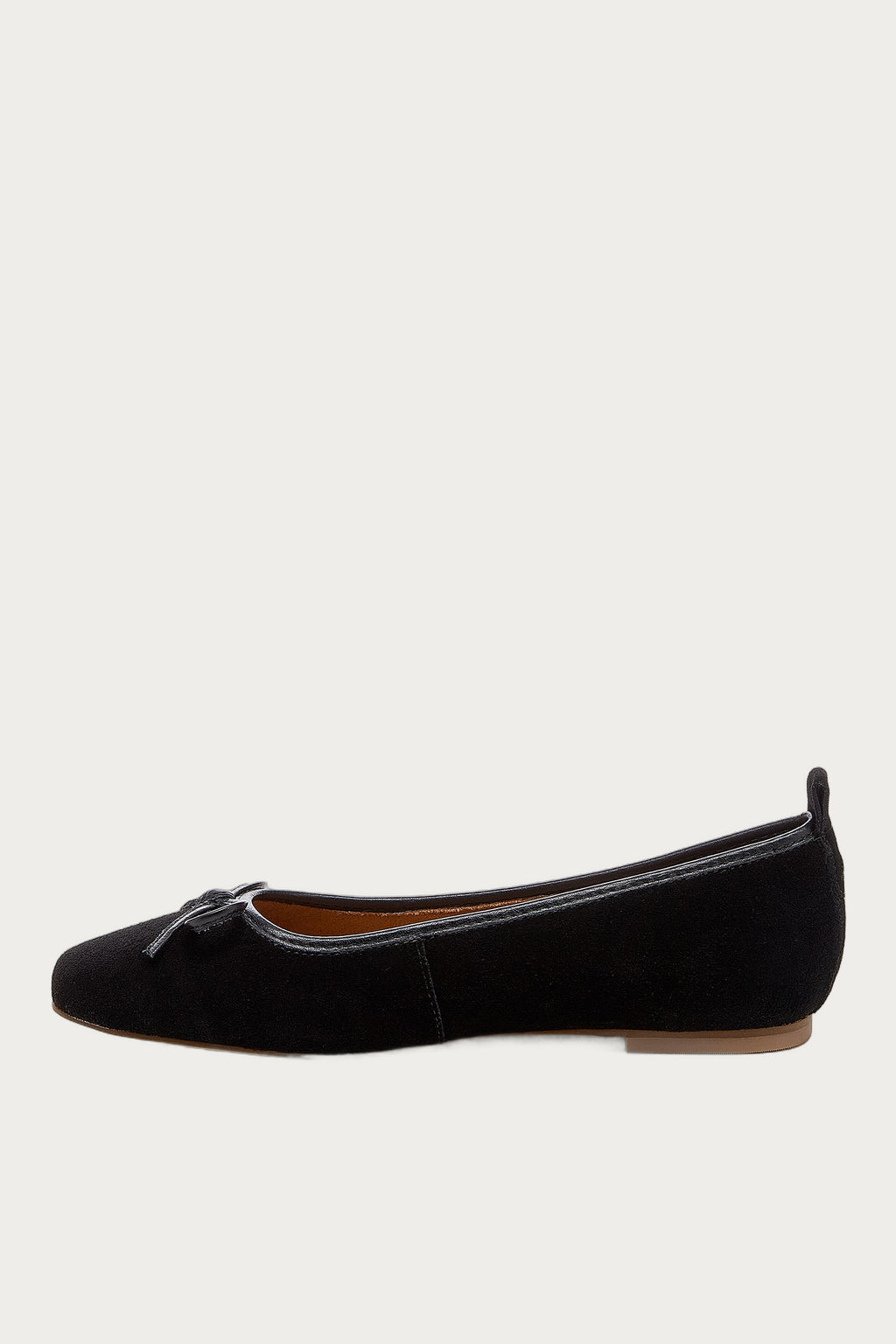 Frankie Black Suede Ballet Flats