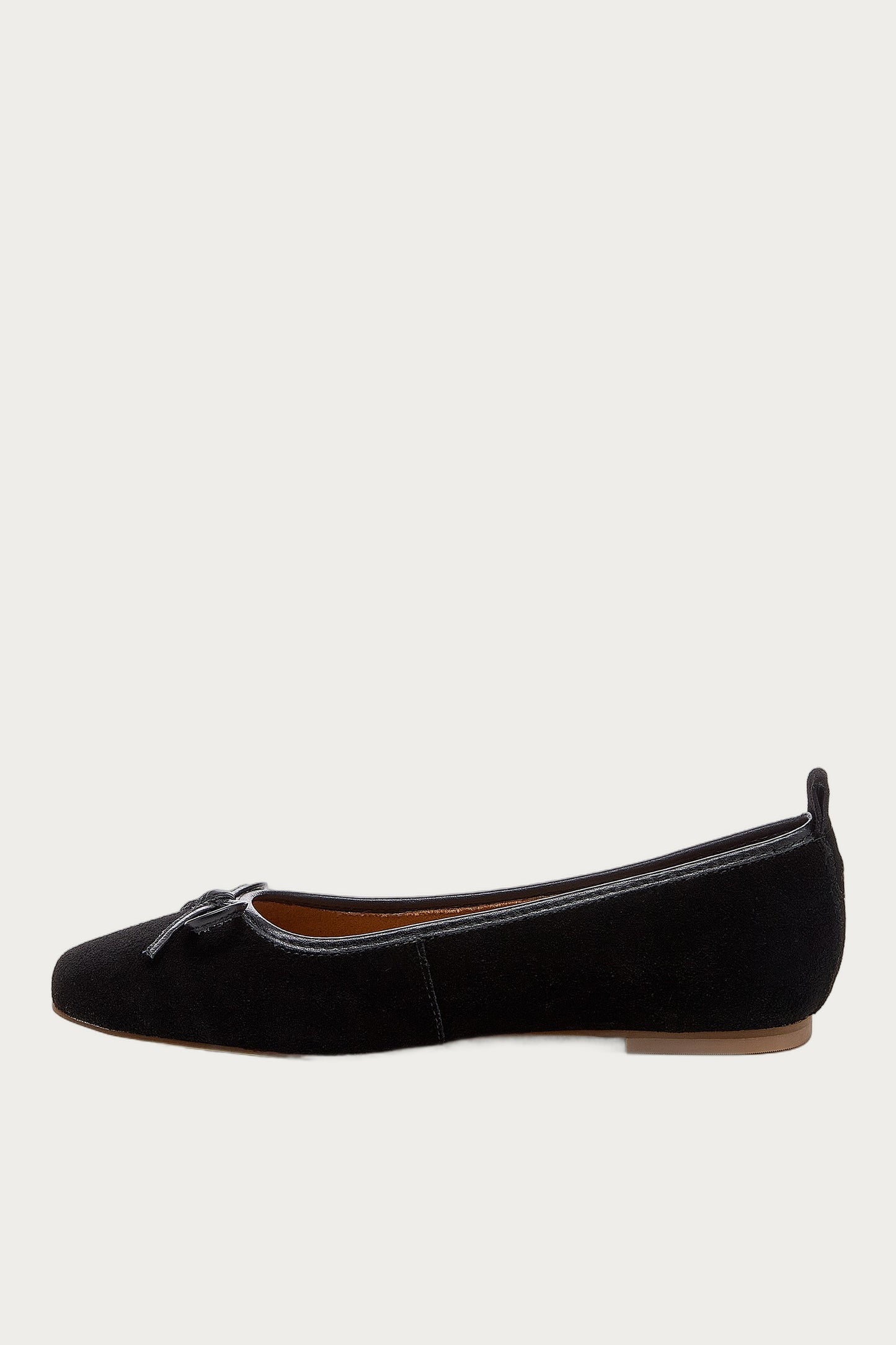 Frankie Black Suede Ballet Flats
