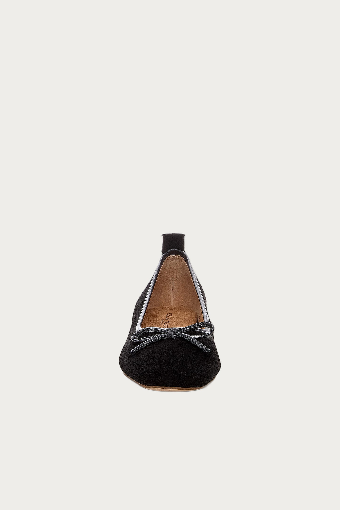 Frankie Black Suede Ballet Flats