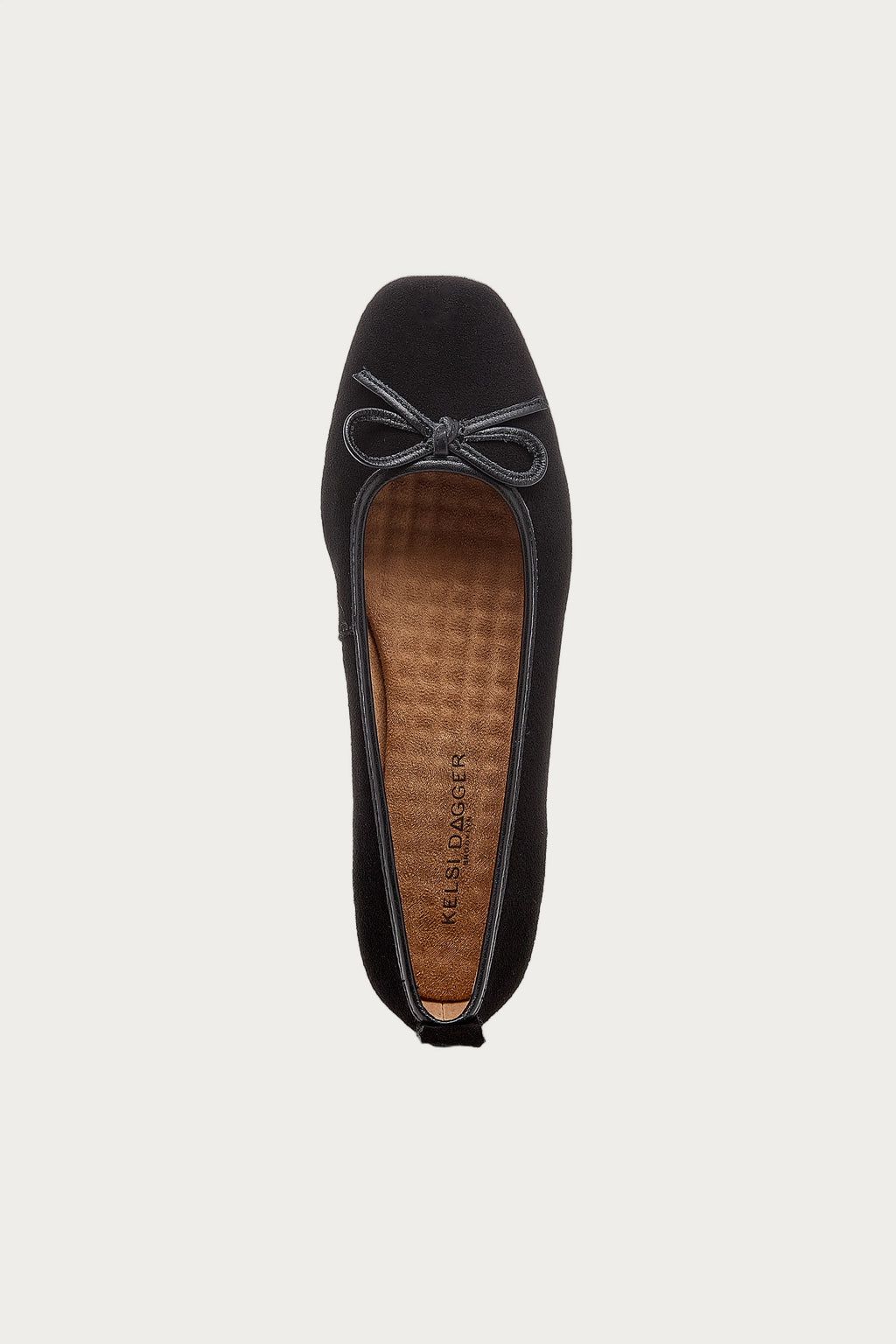 Frankie Black Suede Ballet Flats