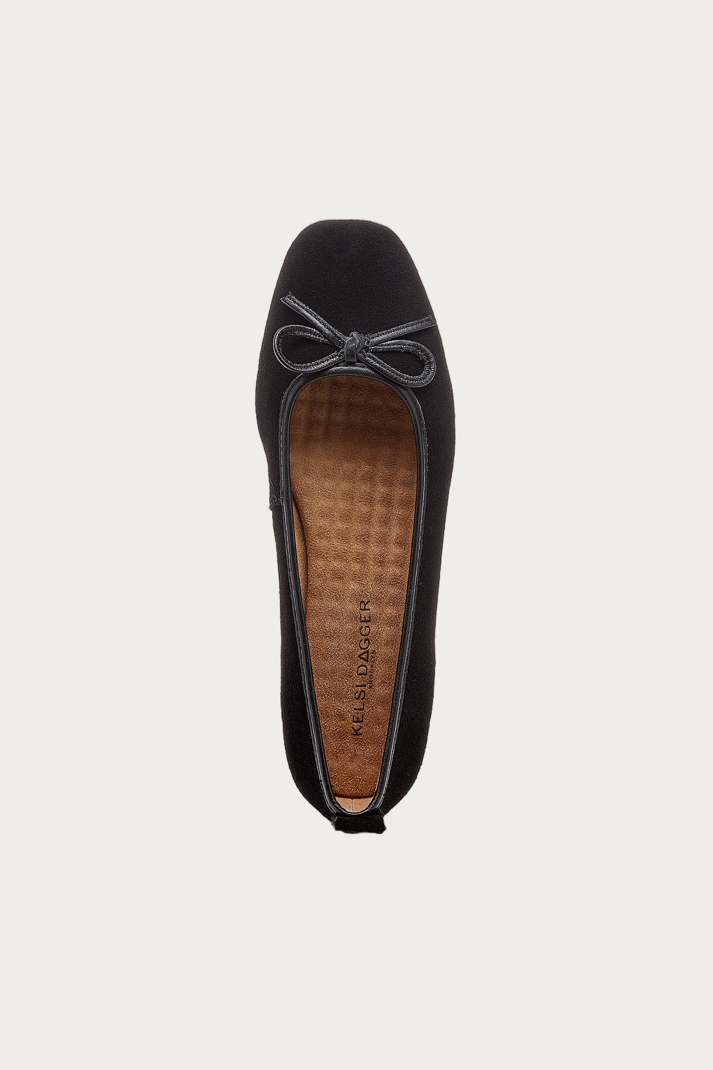 Frankie Black Suede Ballet Flats