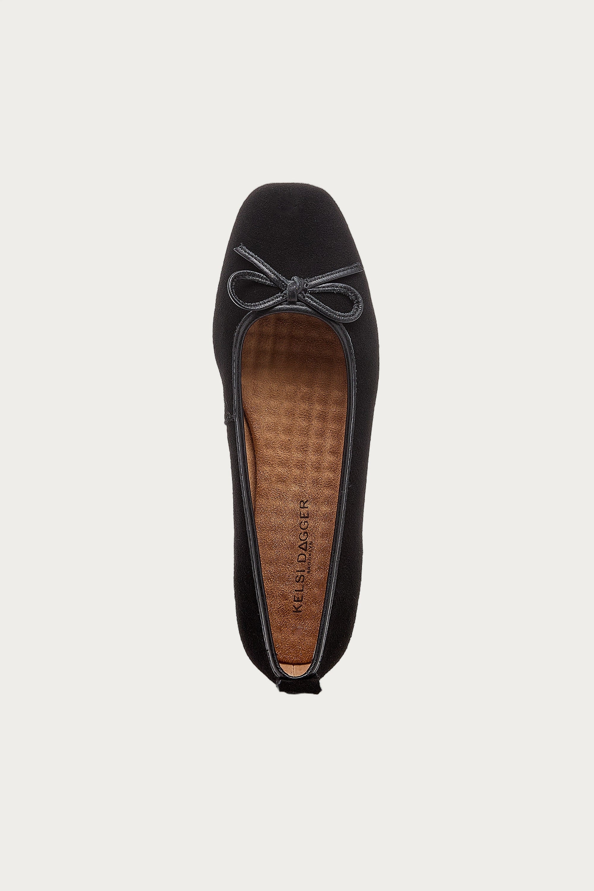 Frankie Black Suede Ballet Flats