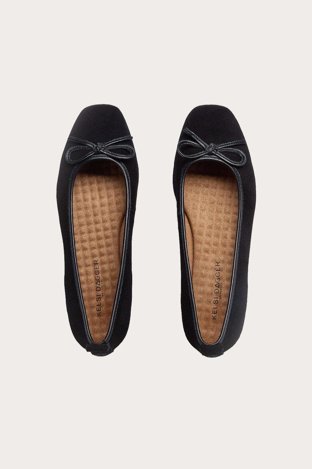 Frankie Black Suede Ballet Flats