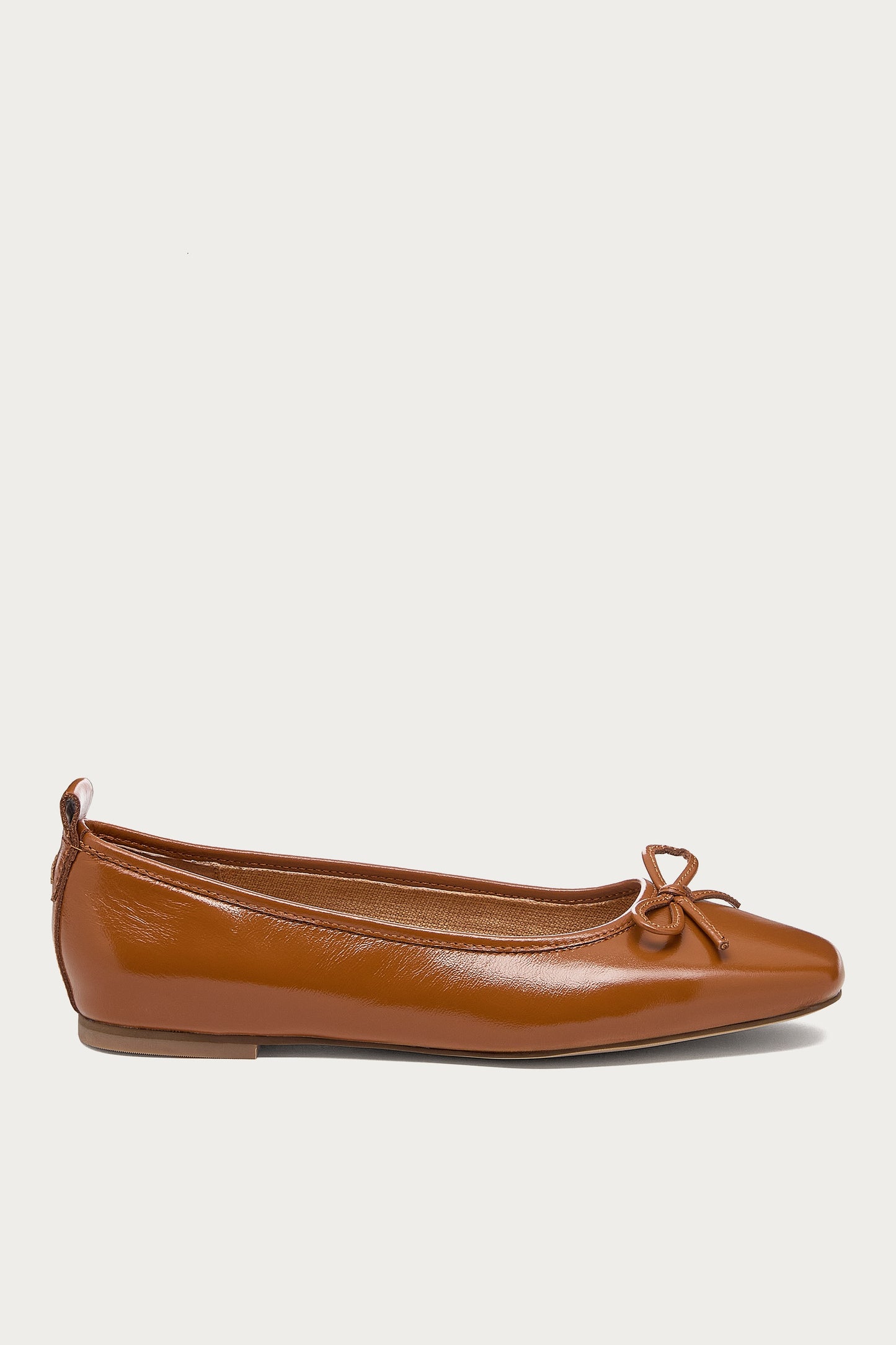 Frankie Cognac Ballet Flats